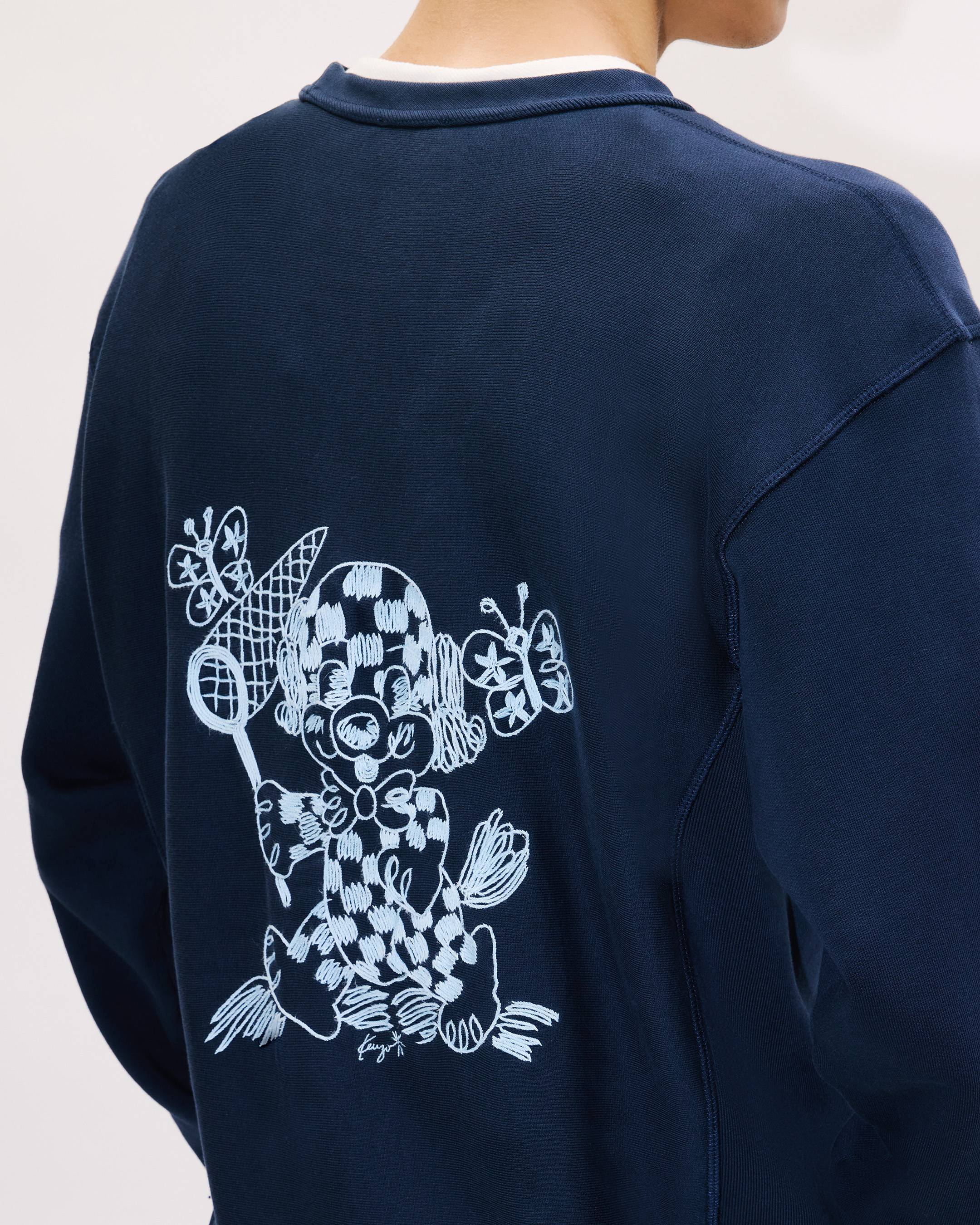 'KENZO Cartoon' embroidered outlined sweatshirt in cotton
