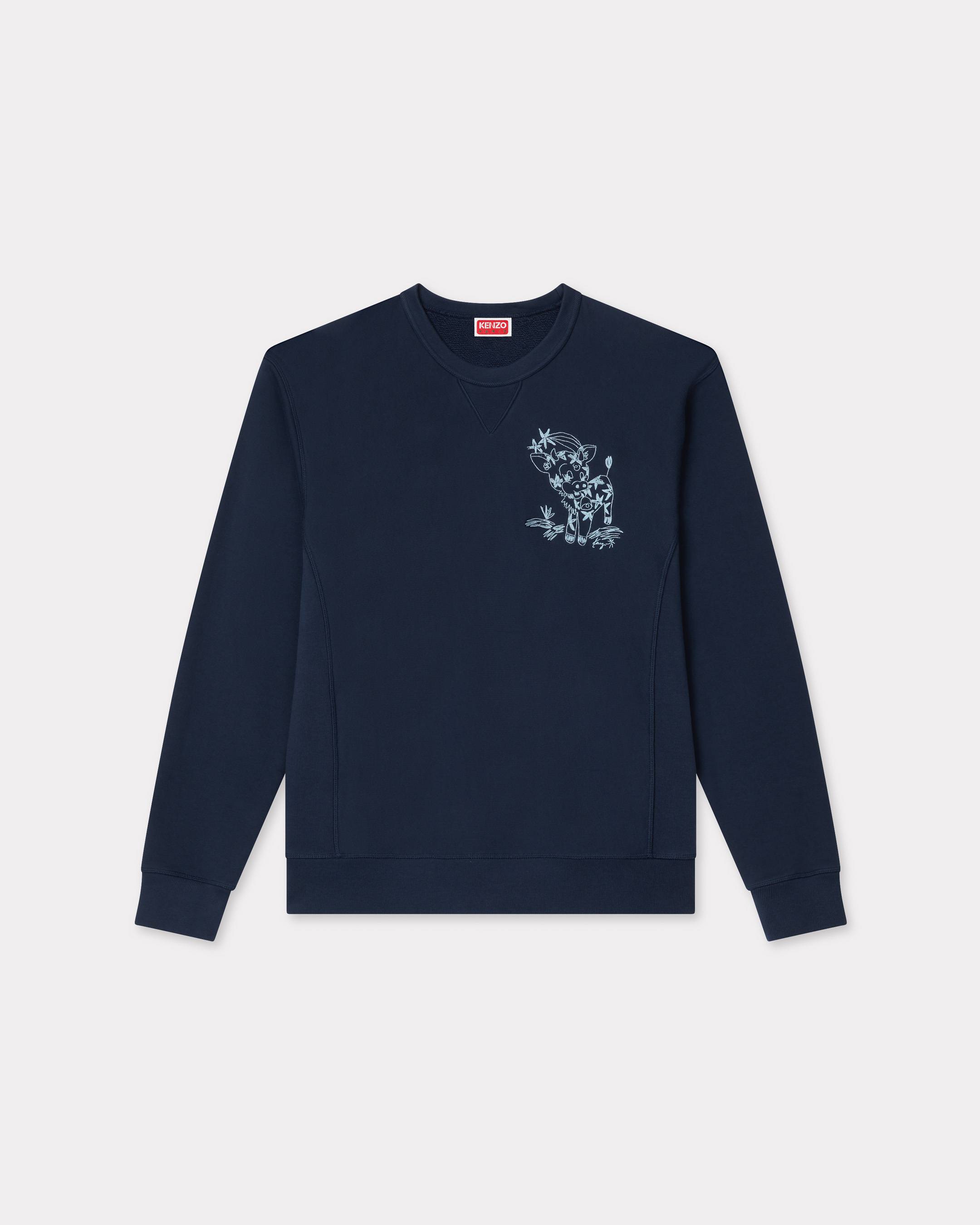 'KENZO Cartoon' embroidered outlined sweatshirt in cotton