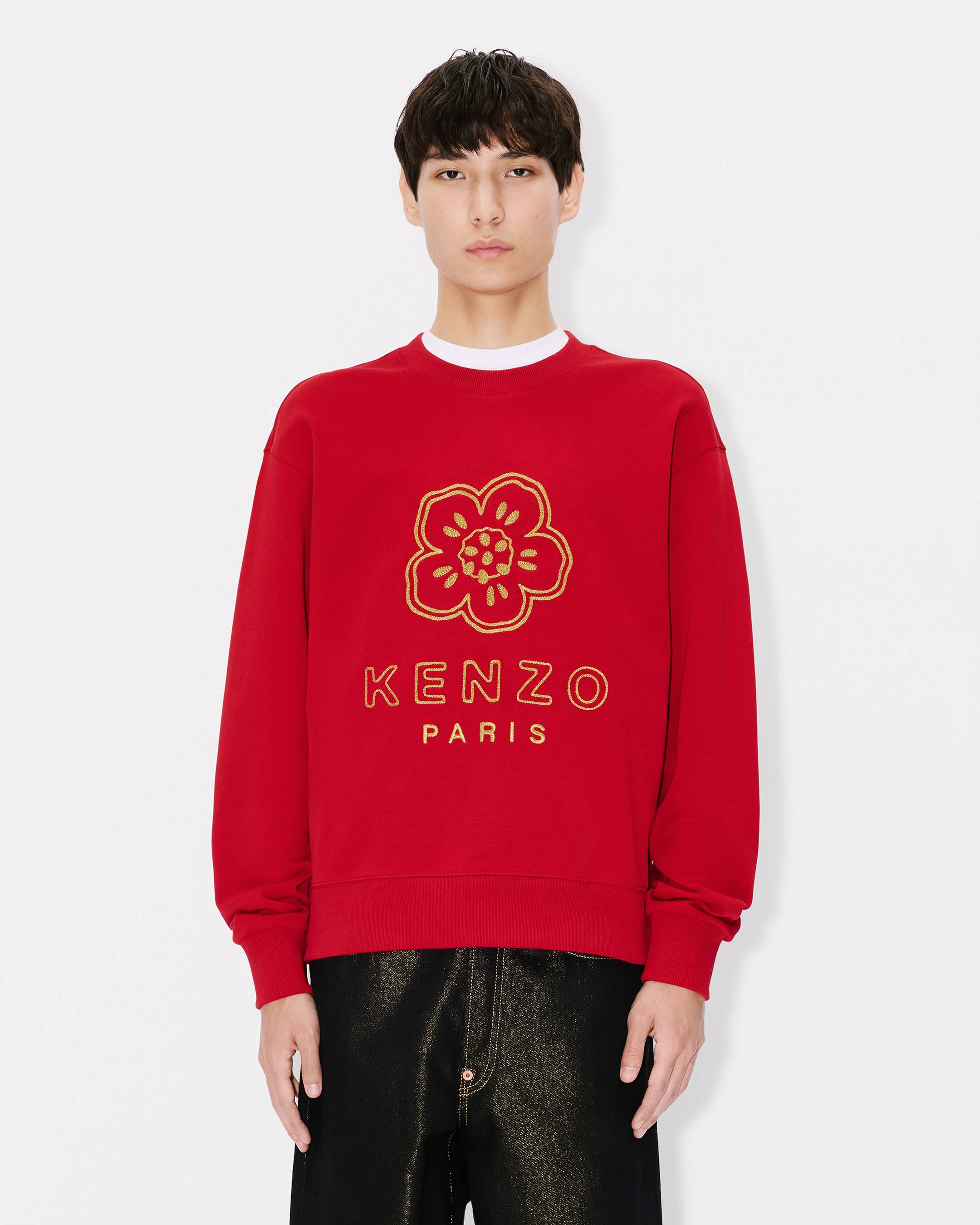 'Boke Flower' embroidered sweatshirt in cotton