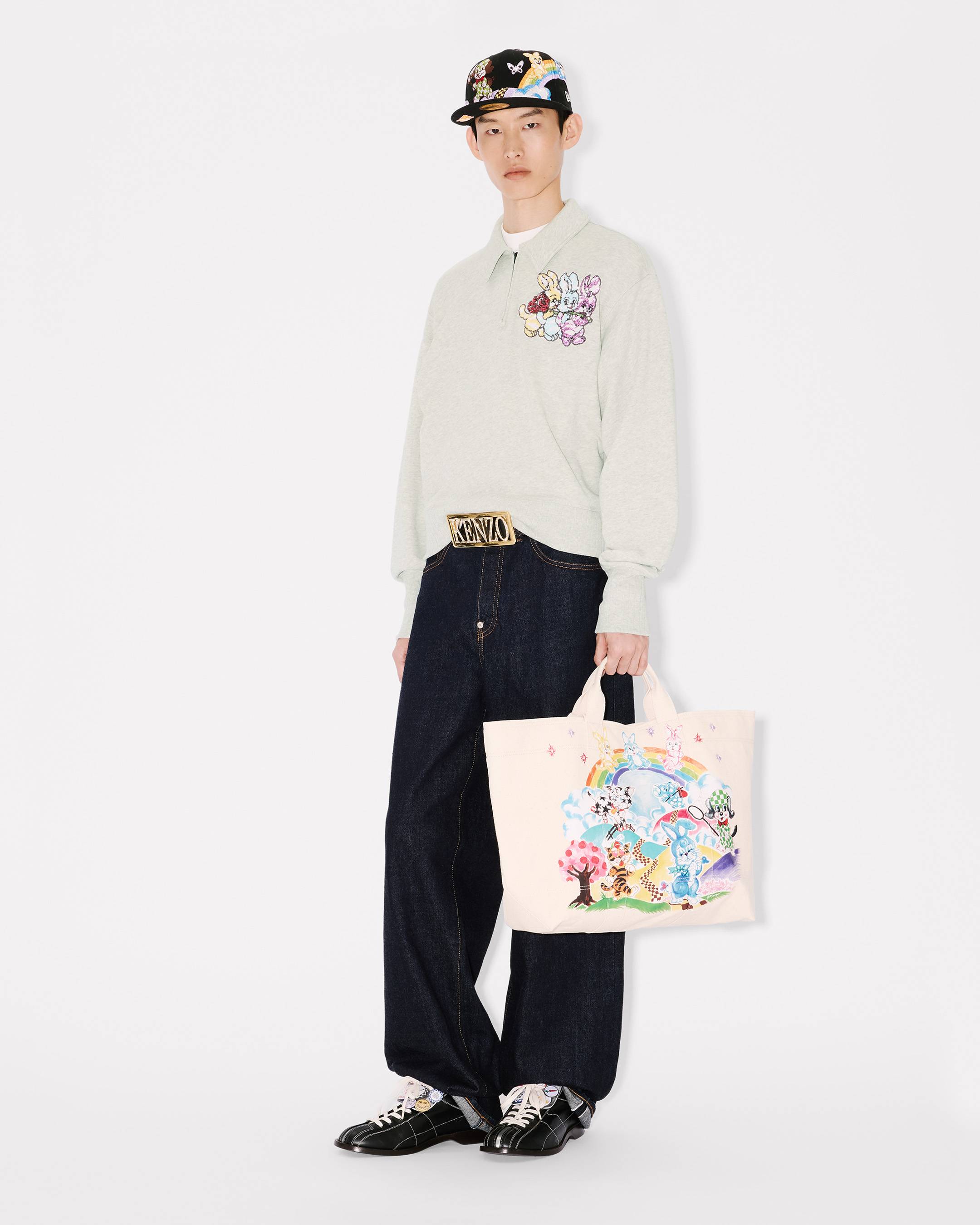 'KENZO Cartoon' polo sweatshirt in cotton
