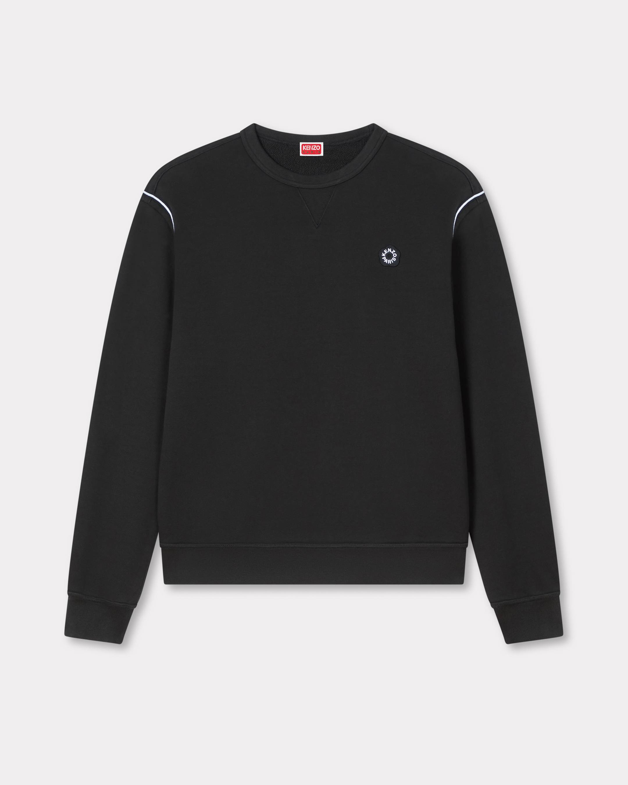 KENZO 'Boke Flower 2.0' Embroidered Sweatshirt , Man, Black, Size Xl, Cotton