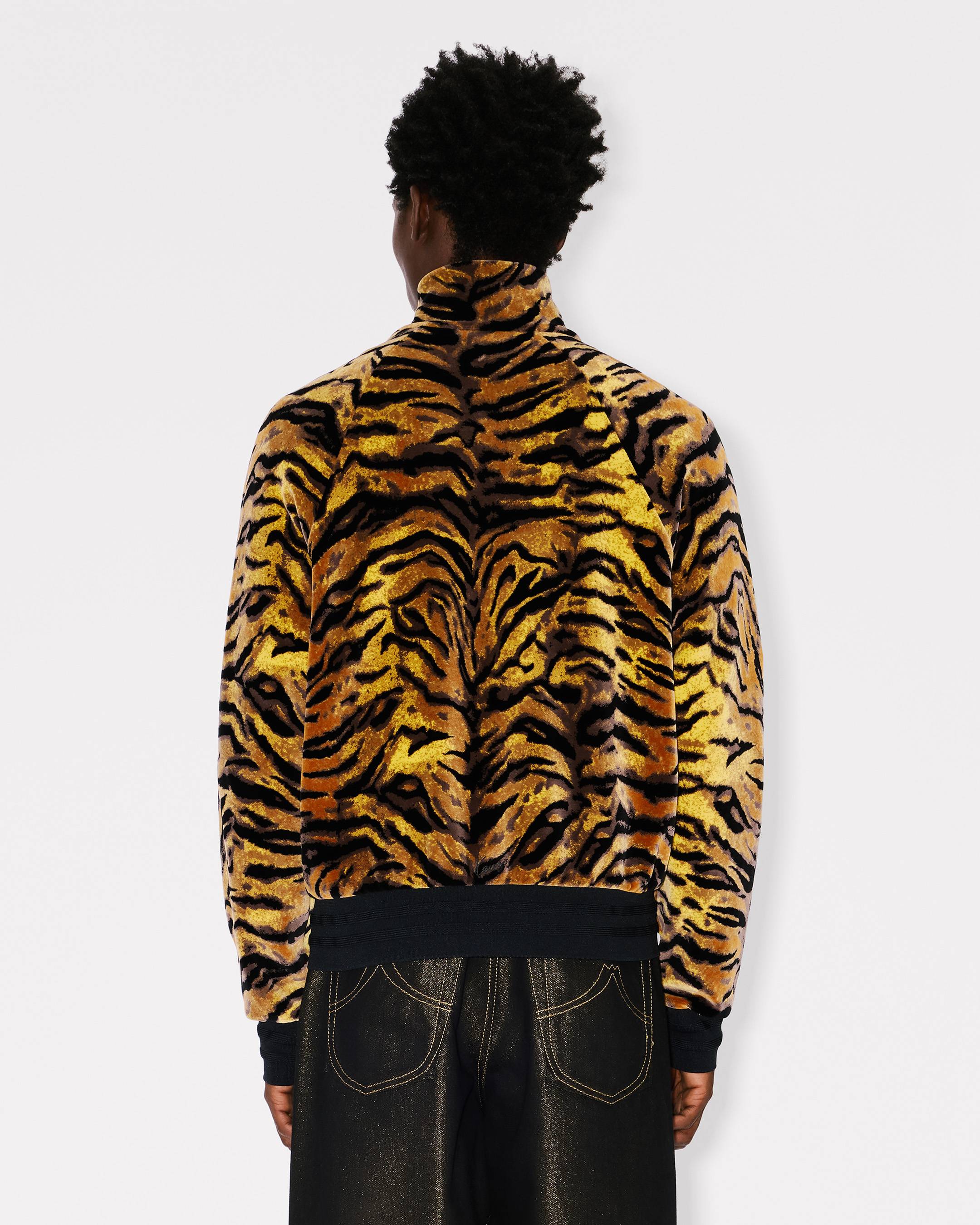 KENZO Tiger' track jacket in velvet jacquard | Men's | KENZO