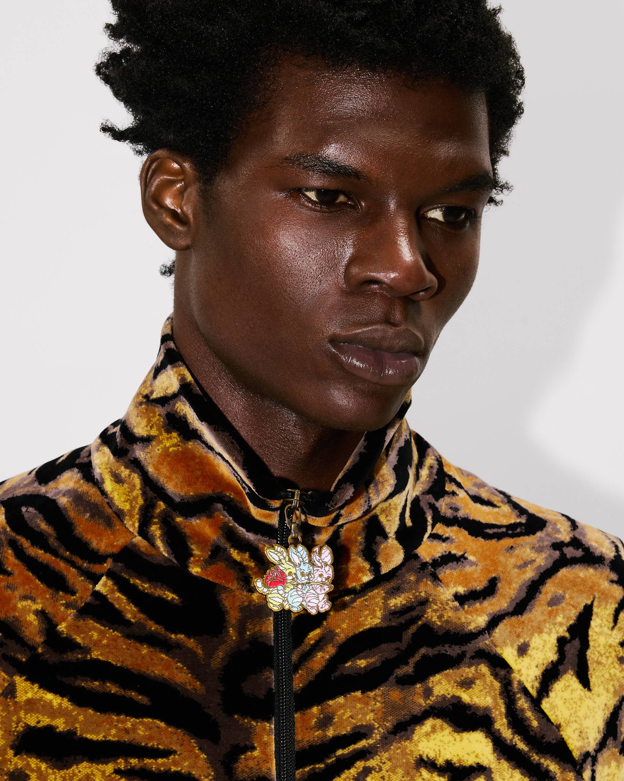 KENZO Tiger' トラック ジャケット イン ベルベット ジャカード