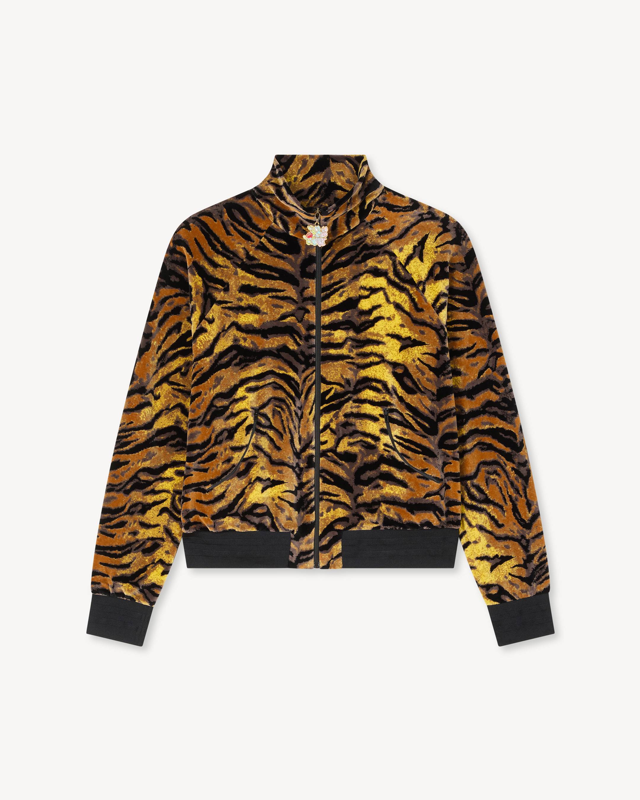 KENZO Tiger' track jacket in velvet jacquard | Men's | KENZO