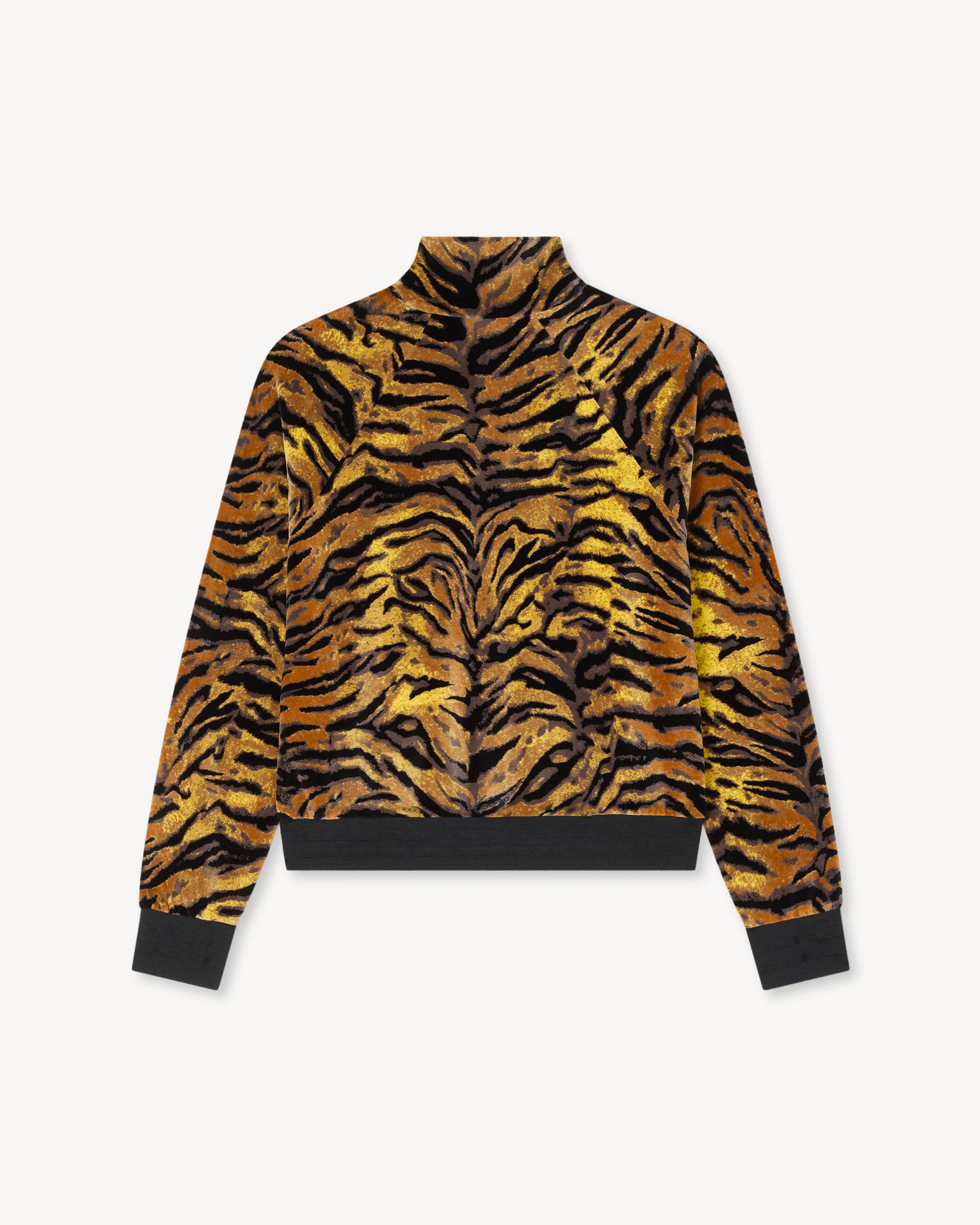 KENZO Tiger' track jacket in velvet jacquard | Men's | KENZO