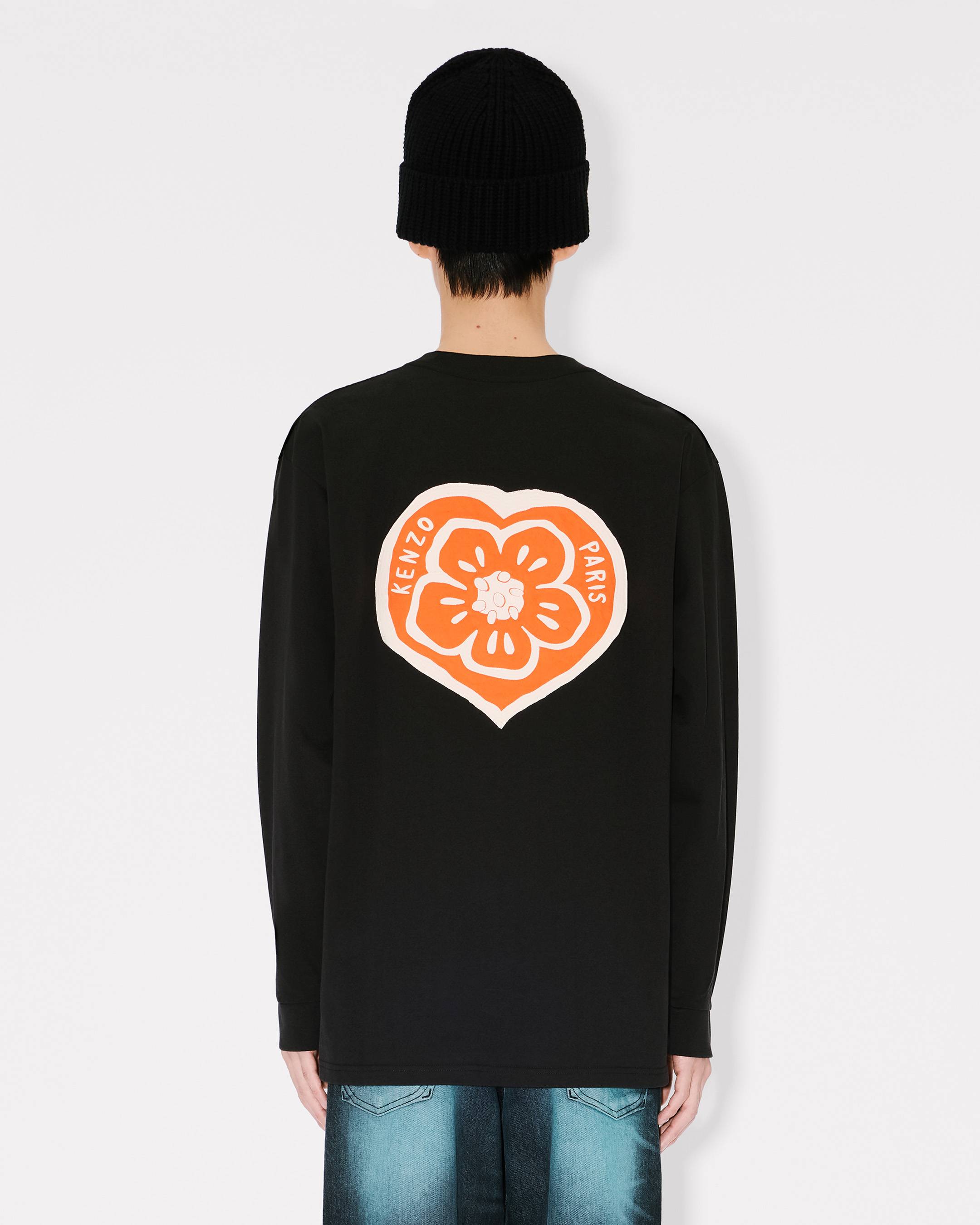 'KENZO Boke Heart' relax long sleeve T-shirt in cotton