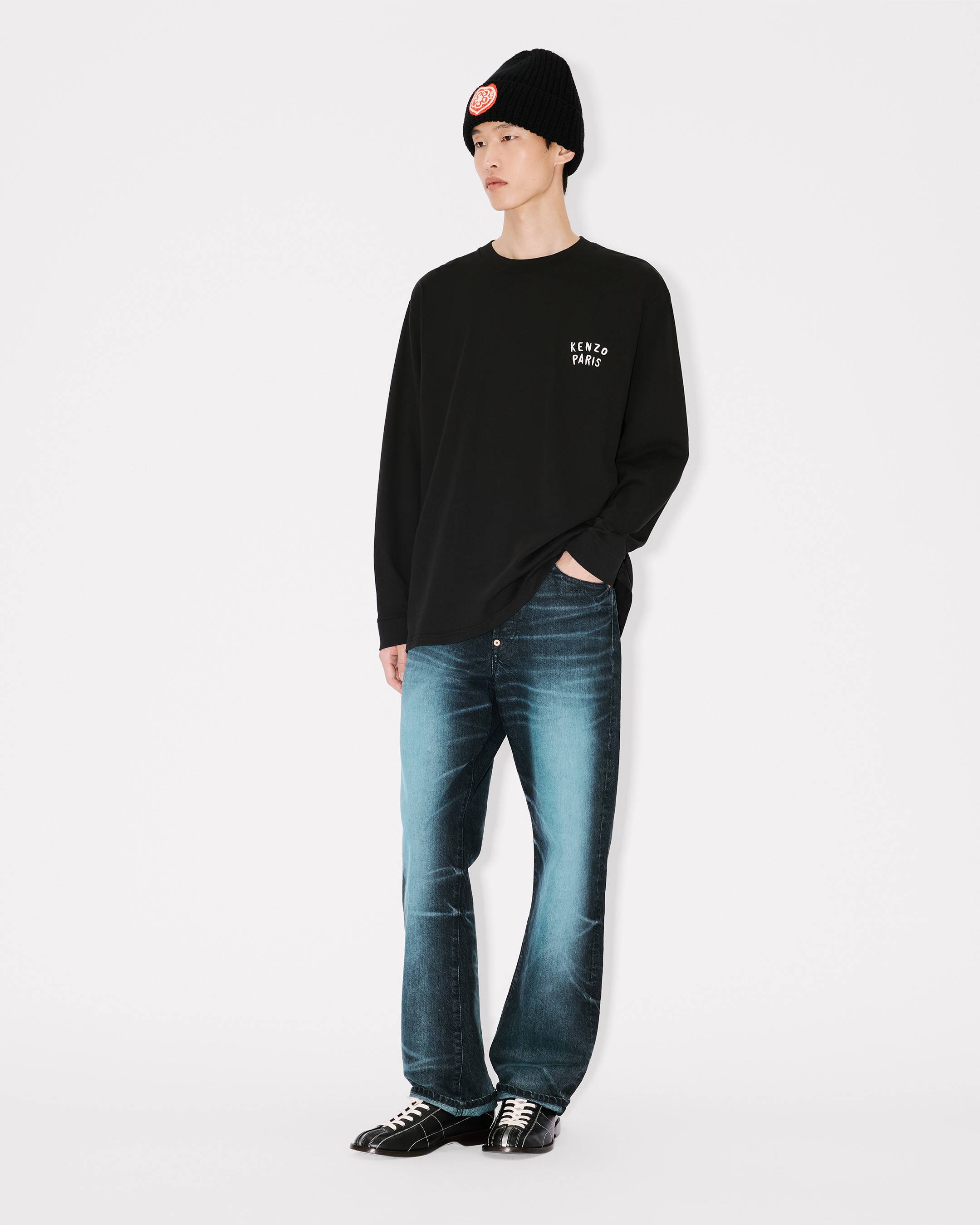 'KENZO Boke Heart' relax long sleeve T-shirt in cotton