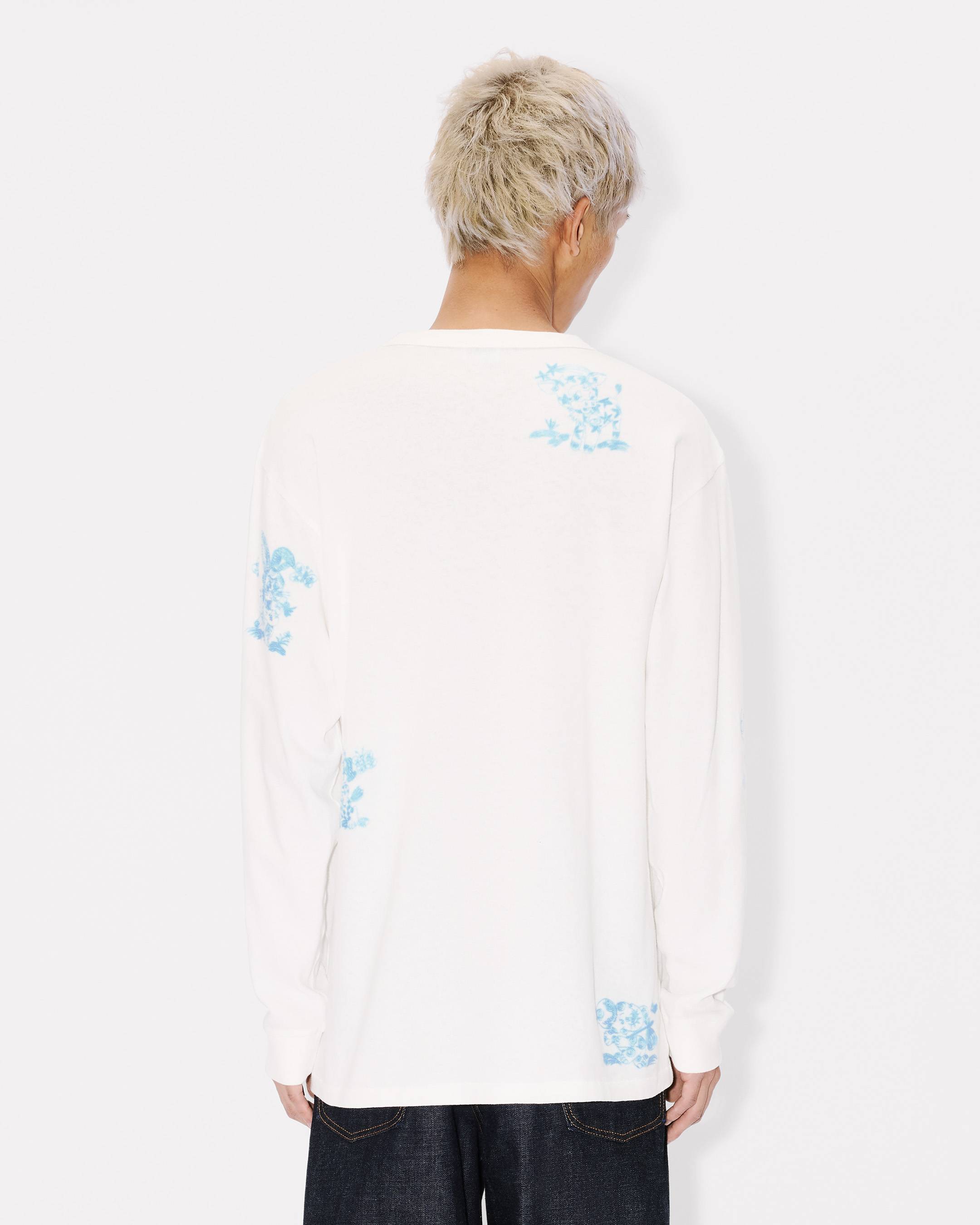 'KENZO Cartoon' outlined relax long sleeve T-shirt in cotton