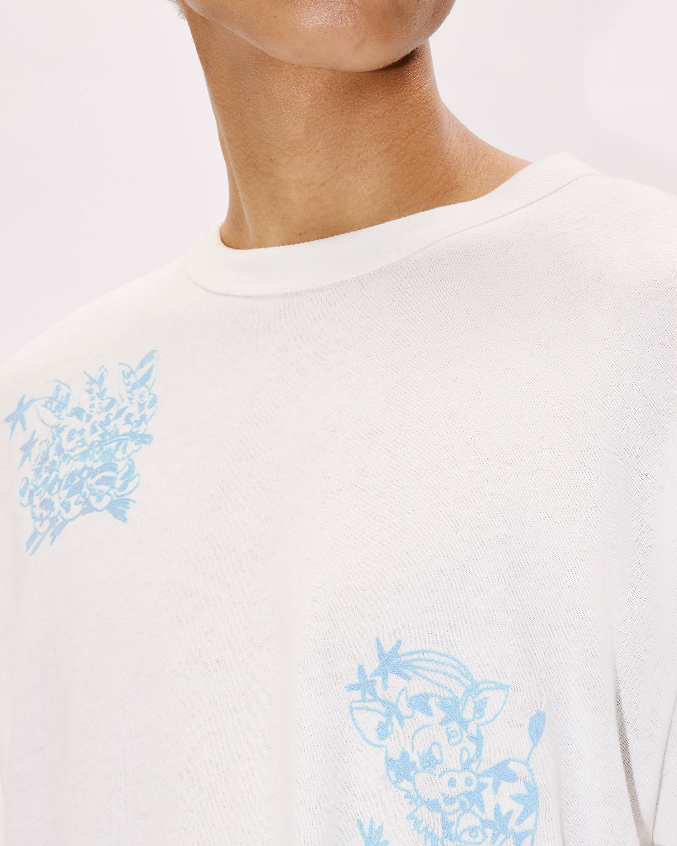 'KENZO Cartoon' outlined relax long sleeve T-shirt in cotton