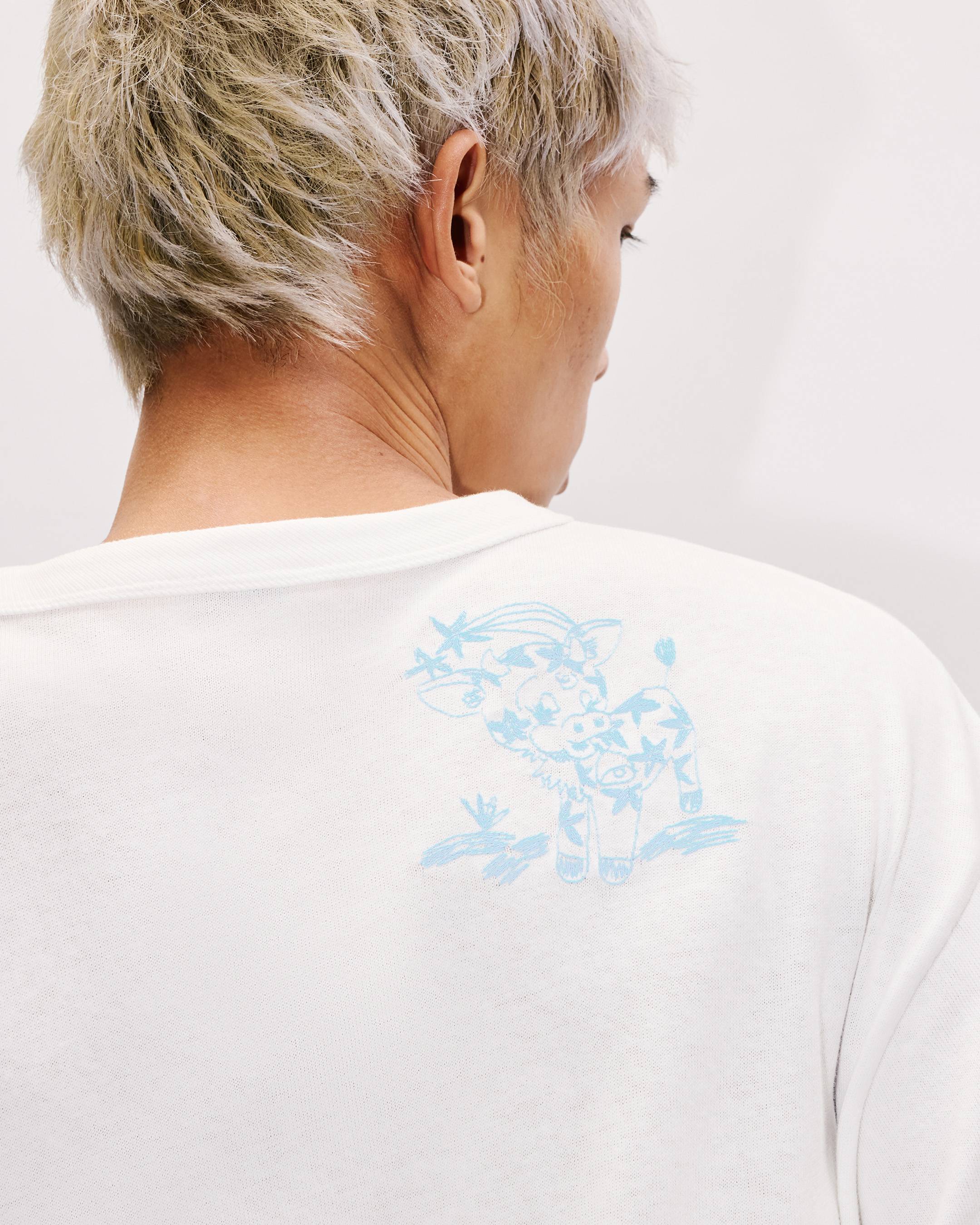 'KENZO Cartoon' outlined relax long sleeve T-shirt in cotton