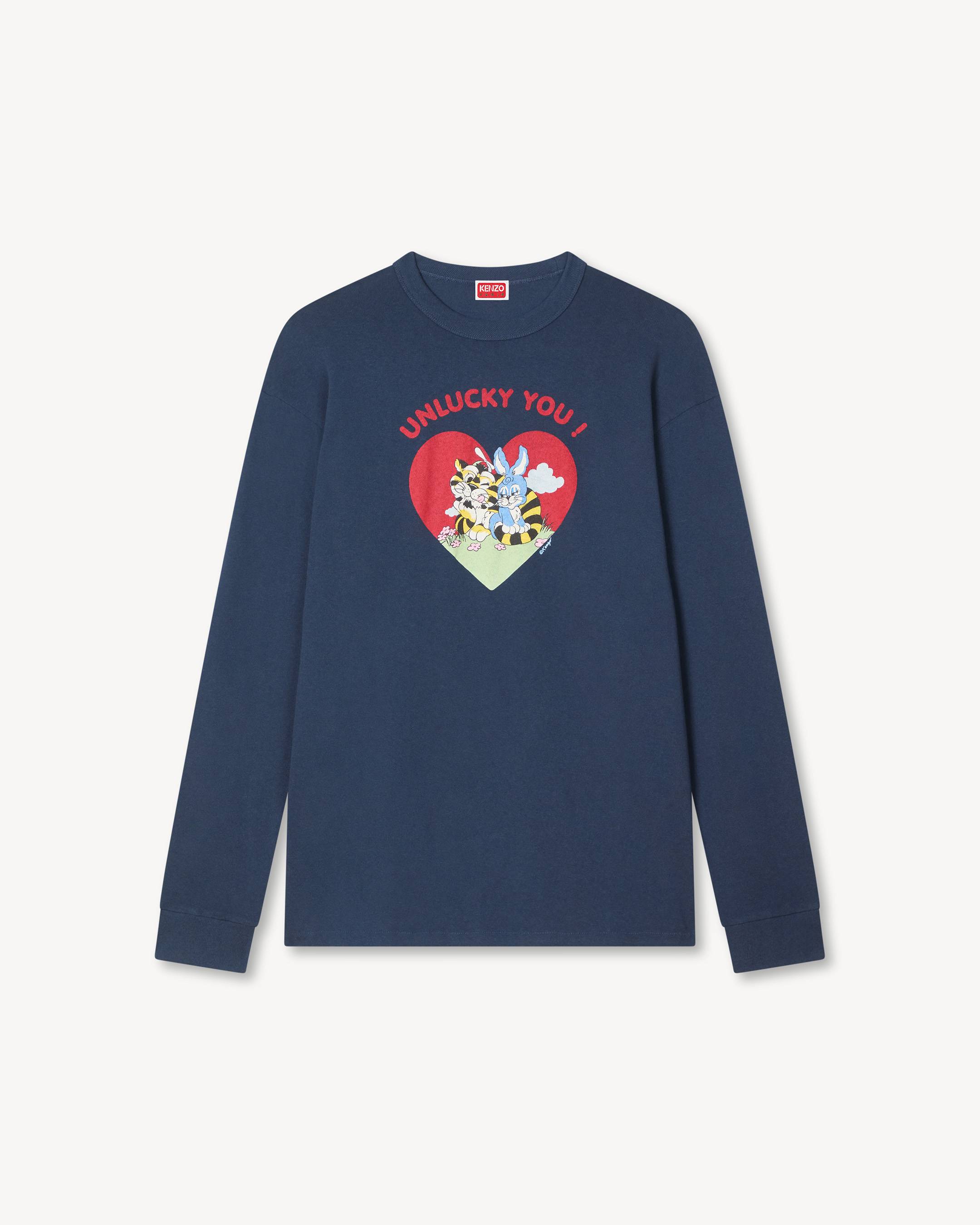 KENZO Cartoon' outlined relax long sleeve T-shirt in cotton