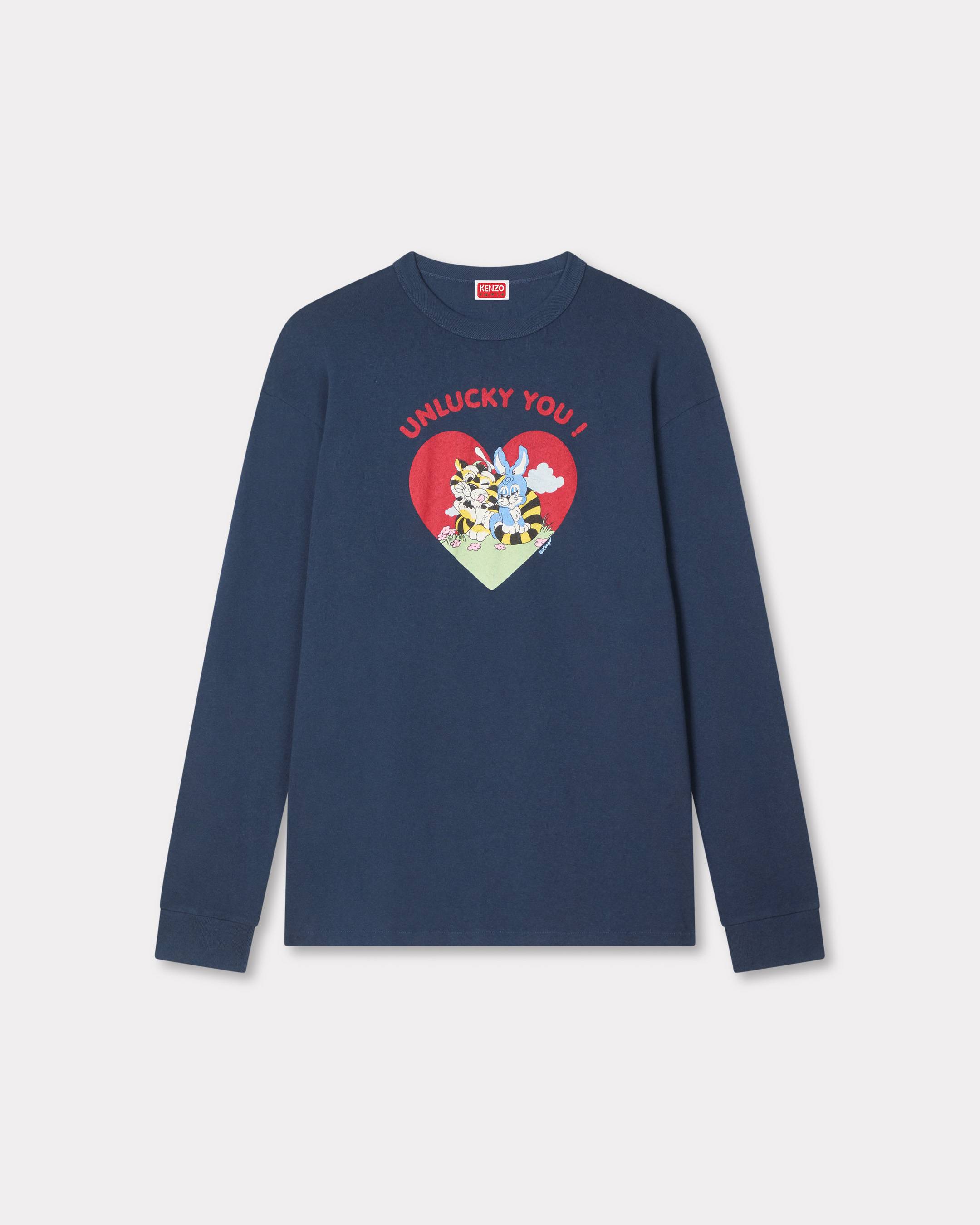 'KENZO Cartoon' outlined relax long sleeve T-shirt in cotton