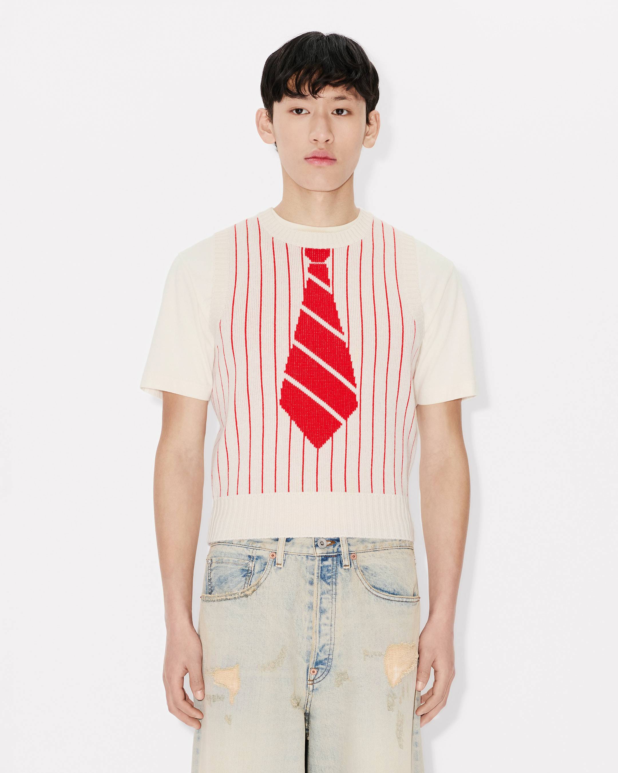 'KENZO Trompe L'&oelig;il' vest in wool cotton