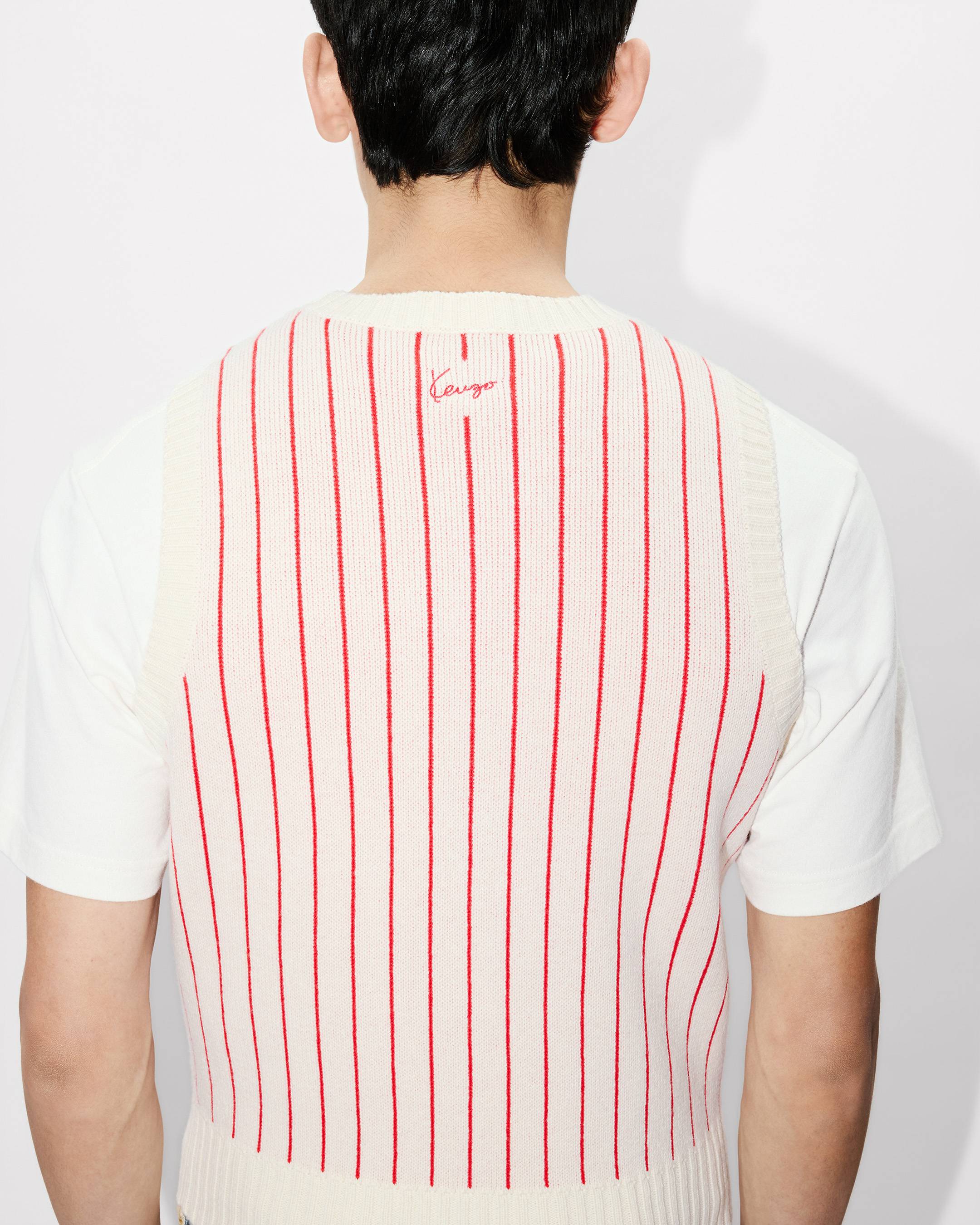 'KENZO Trompe L'&oelig;il' vest in wool cotton