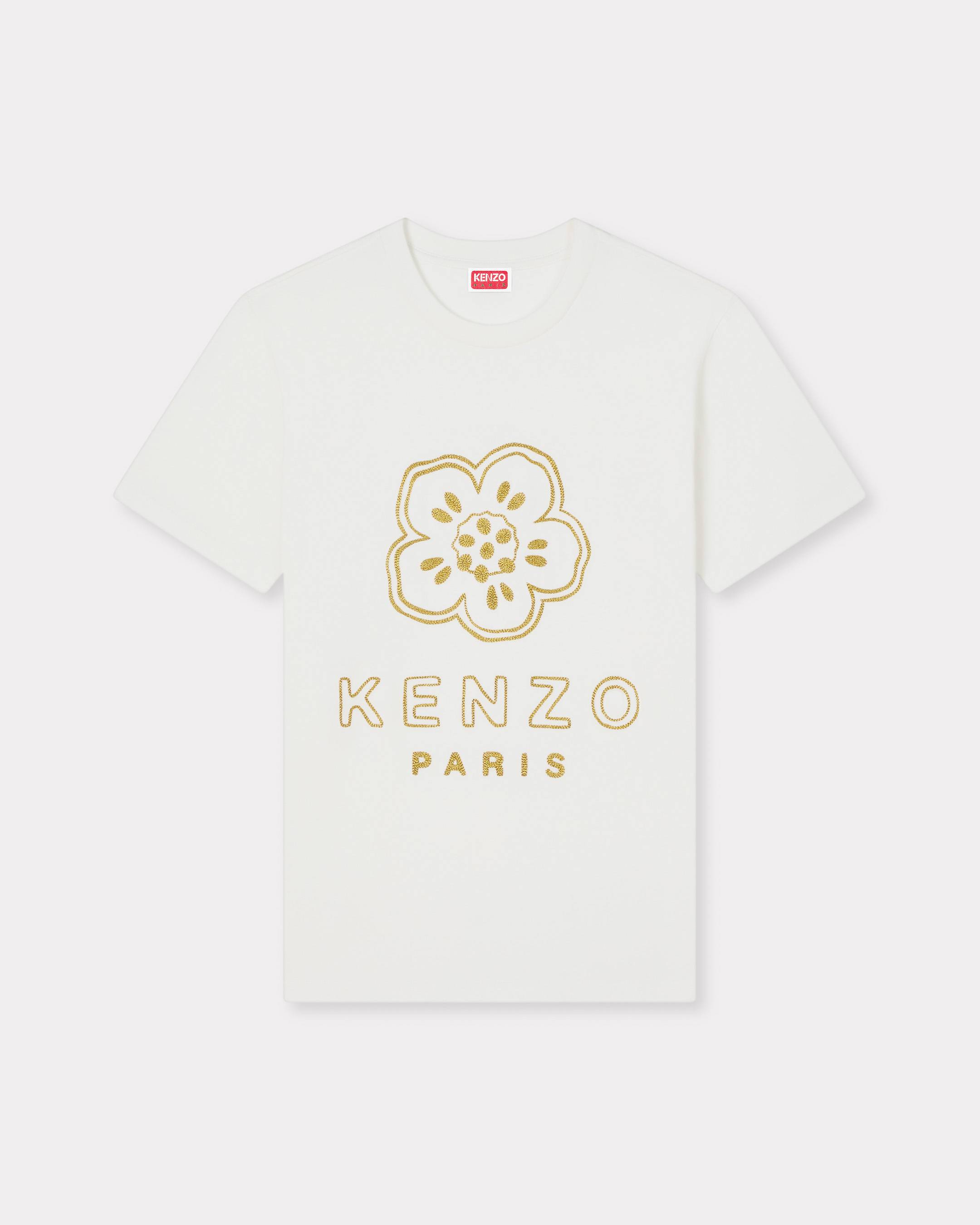 'Boke Flower' embroidered slim T-shirt in cotton