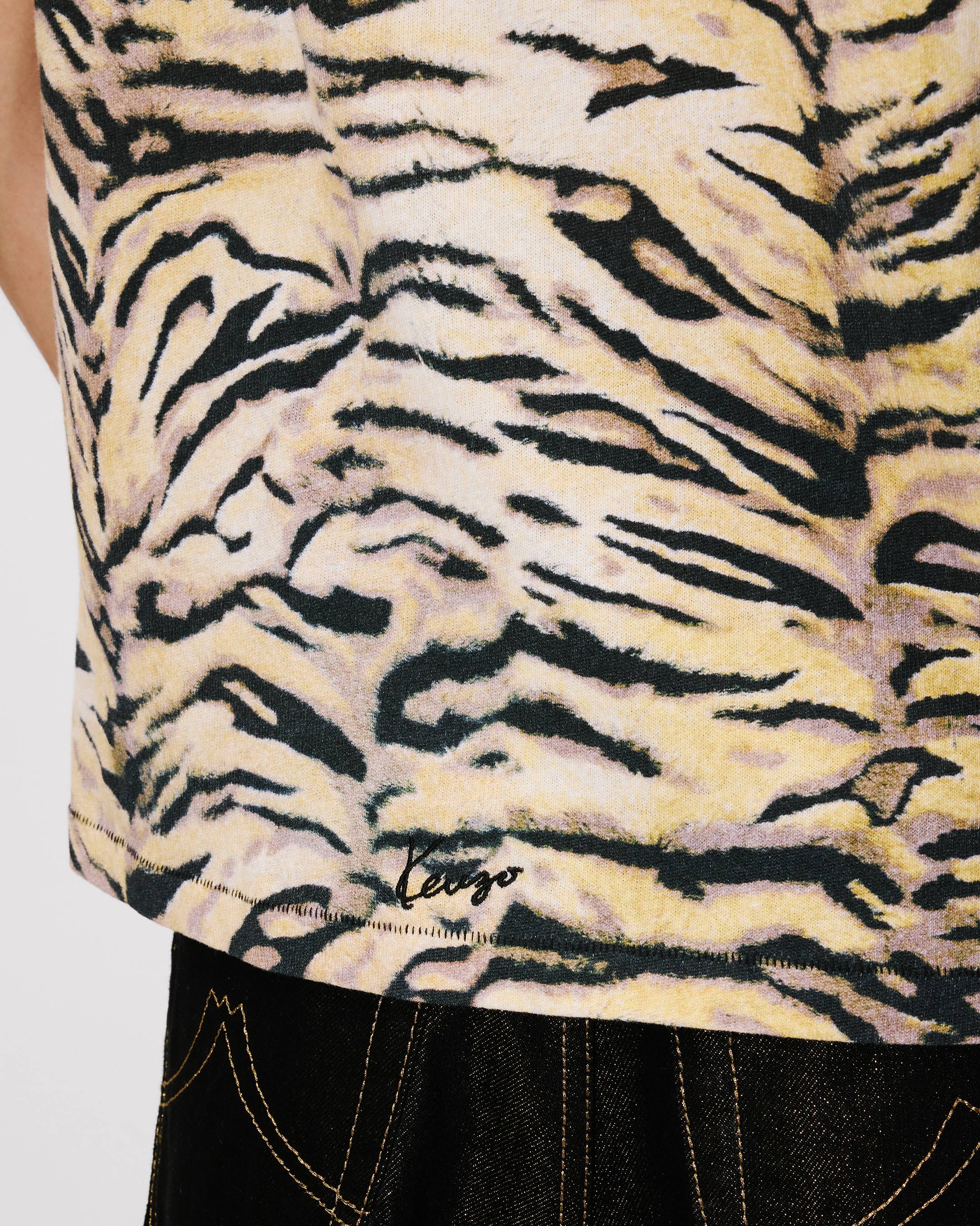 Schmales T-Shirt &bdquo;KENZO Tiger&ldquo; aus Baumwolle