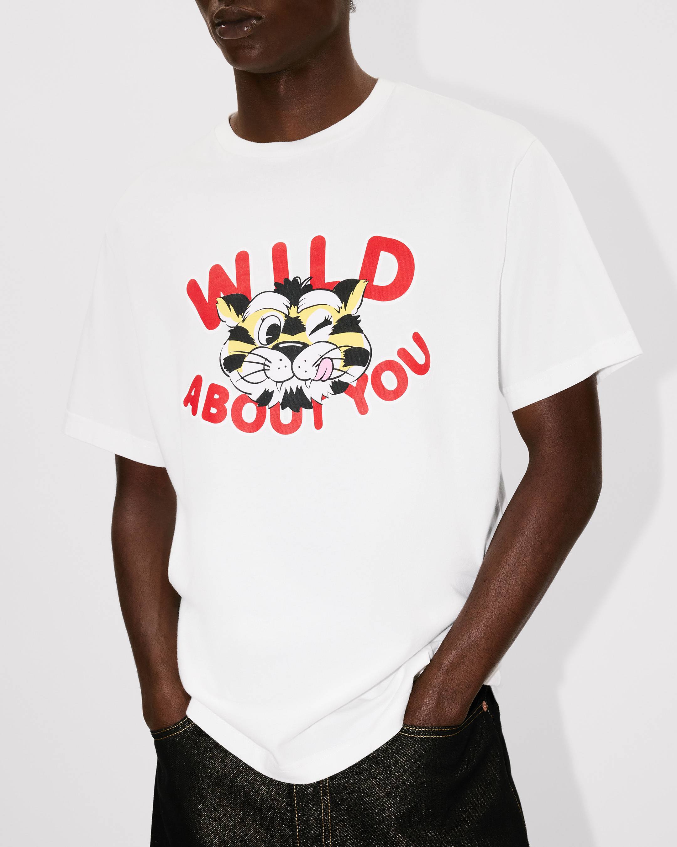 KENZO ワイルドタイガー Tシャツ M ホワイト | ヤマダウェブコム