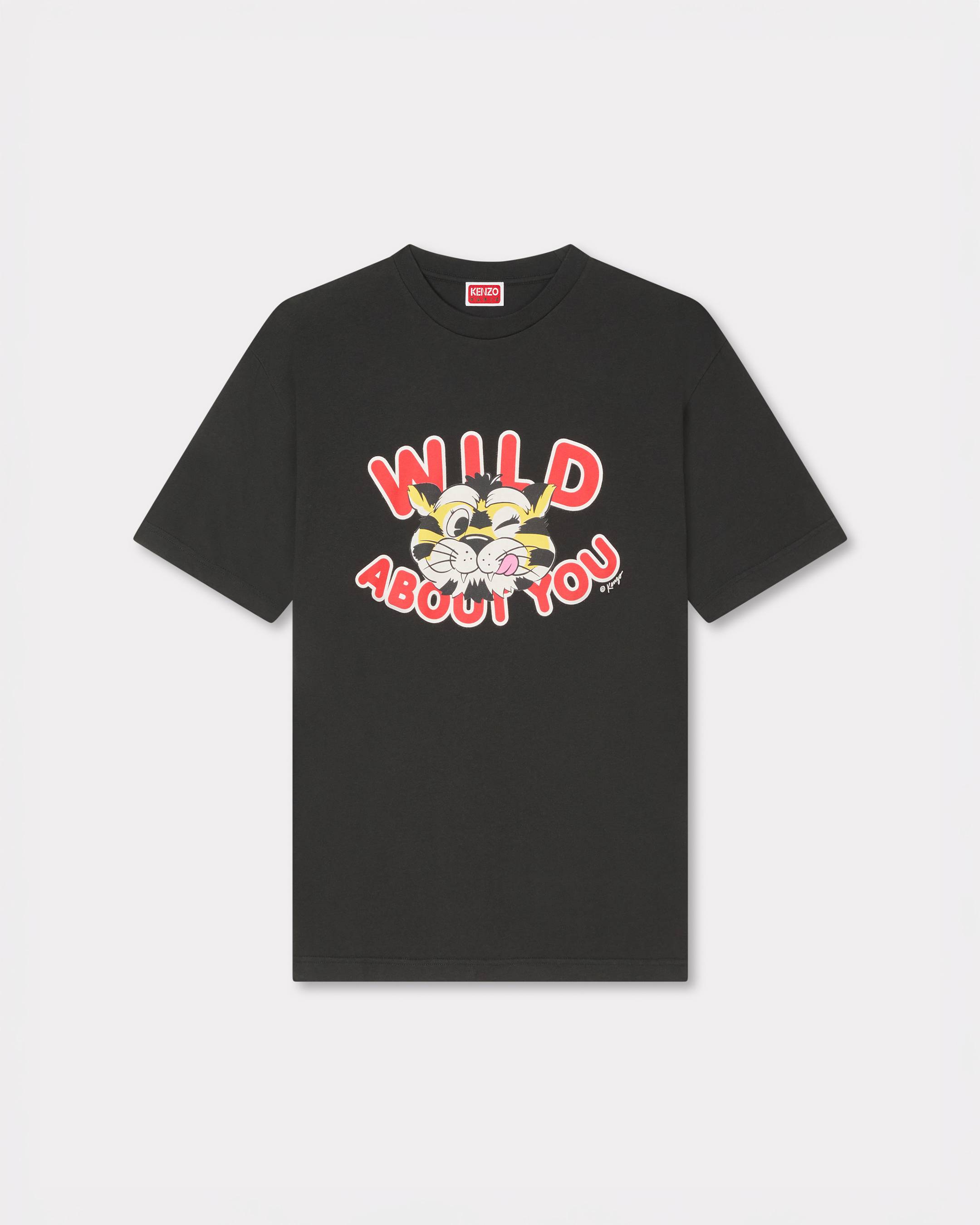 KENZO ' Wild Tiger' T-shirt , Man, Black, Size M, Cotton