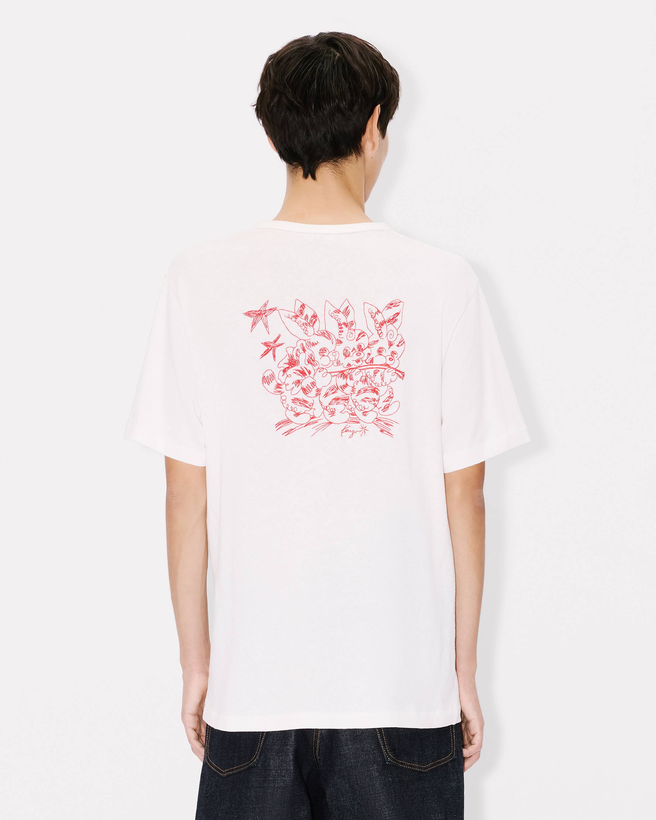 'KENZO Cartoon' embroidered outlined T-shirt in cotton