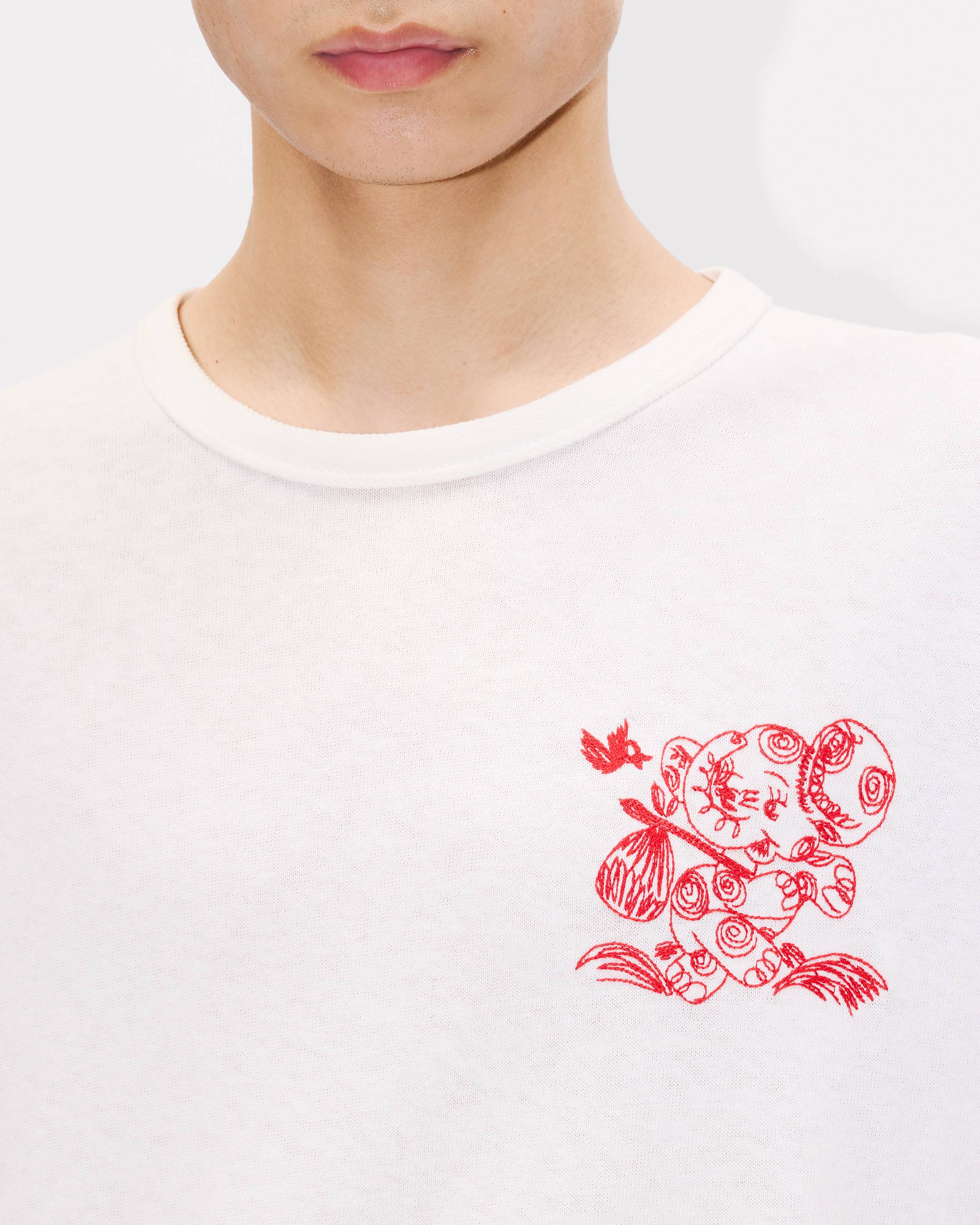 'KENZO Cartoon' embroidered outlined T-shirt in cotton