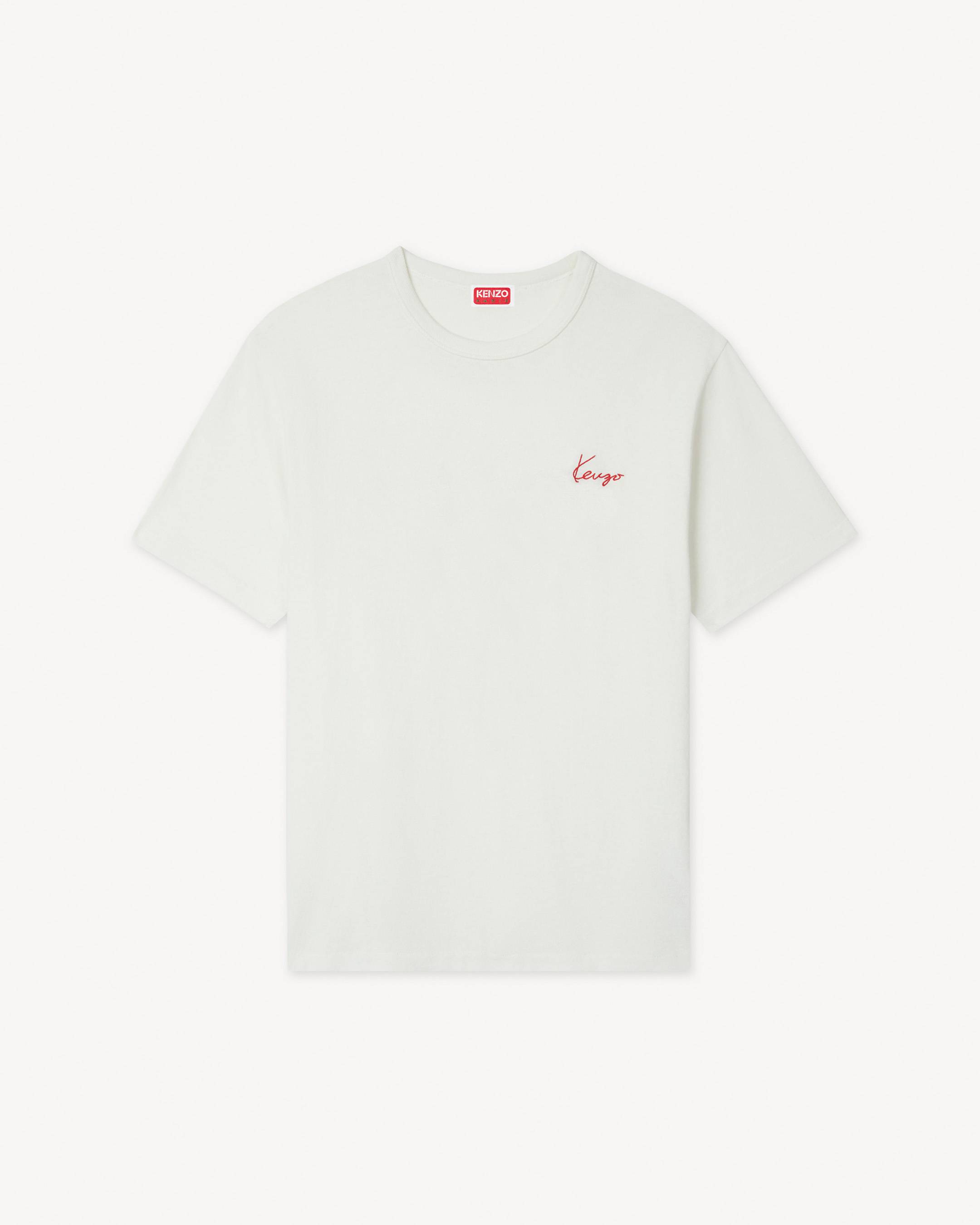 soft ネックロゴ刺繍 T-Shirts White  k.k closet Kyoko Kikuchi's Closet | 菊池京子のクローゼット [ K.K closet ]