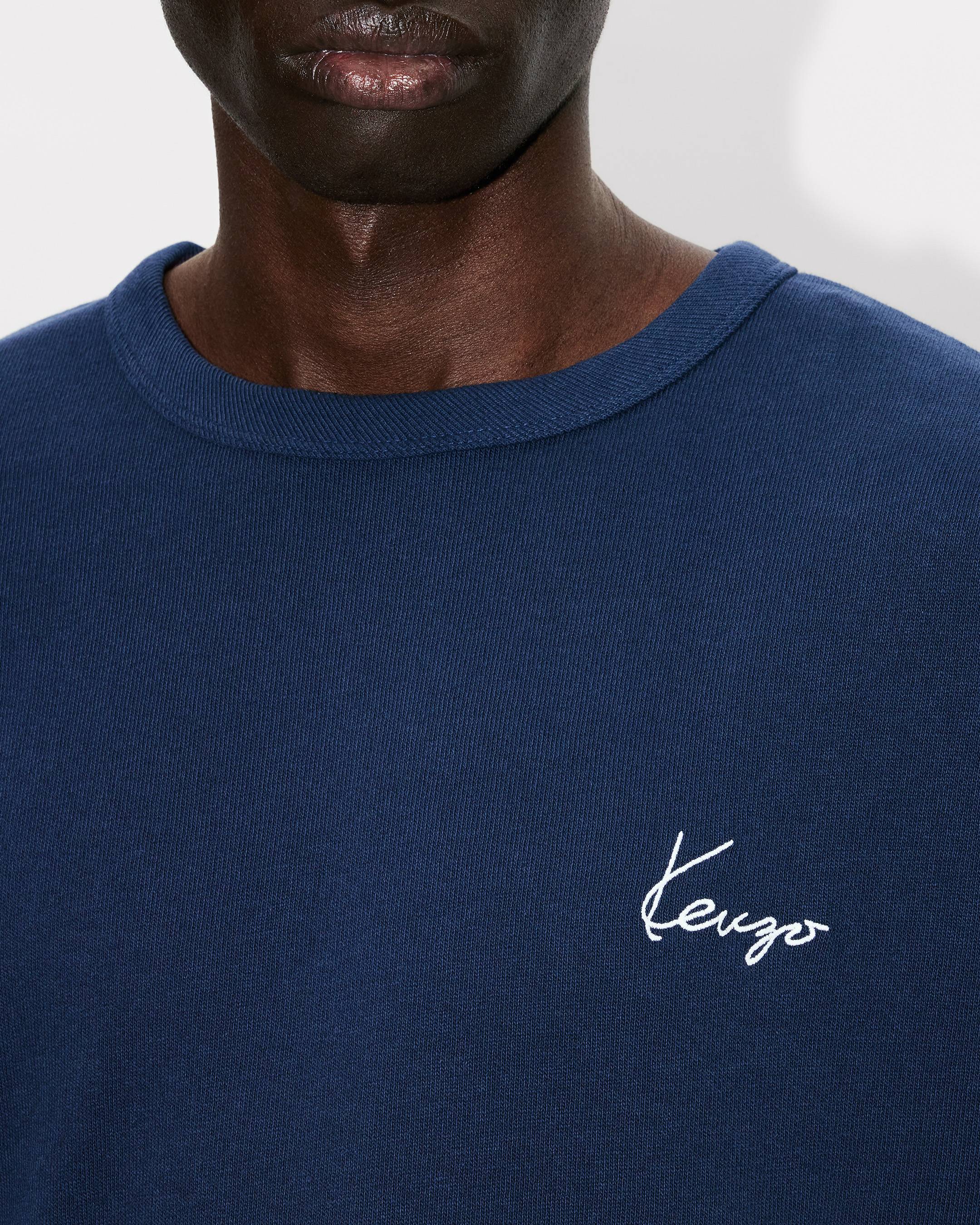 'KENZO Archive Rose' embroidered outlined T-shirt in cotton