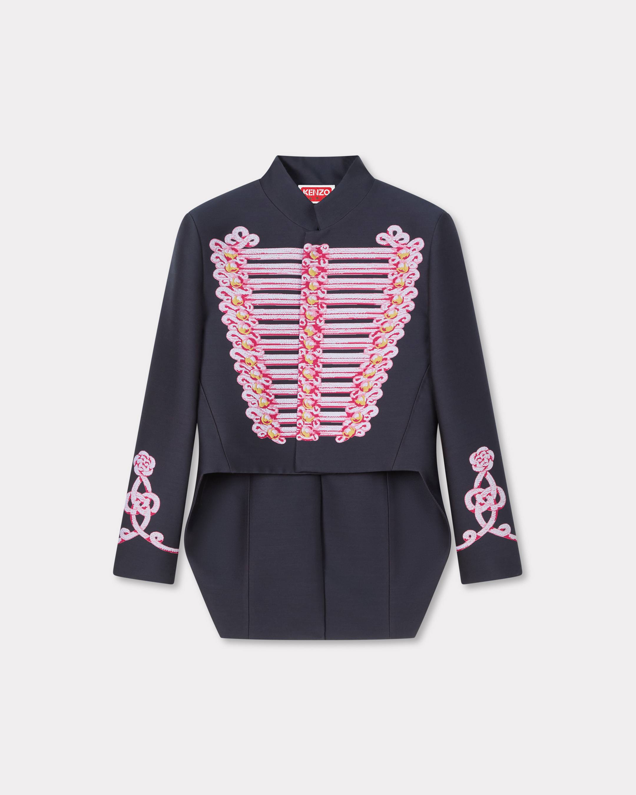 'KENZO Trompe L'&oelig;il' jacquard tailcoat in wool cotton