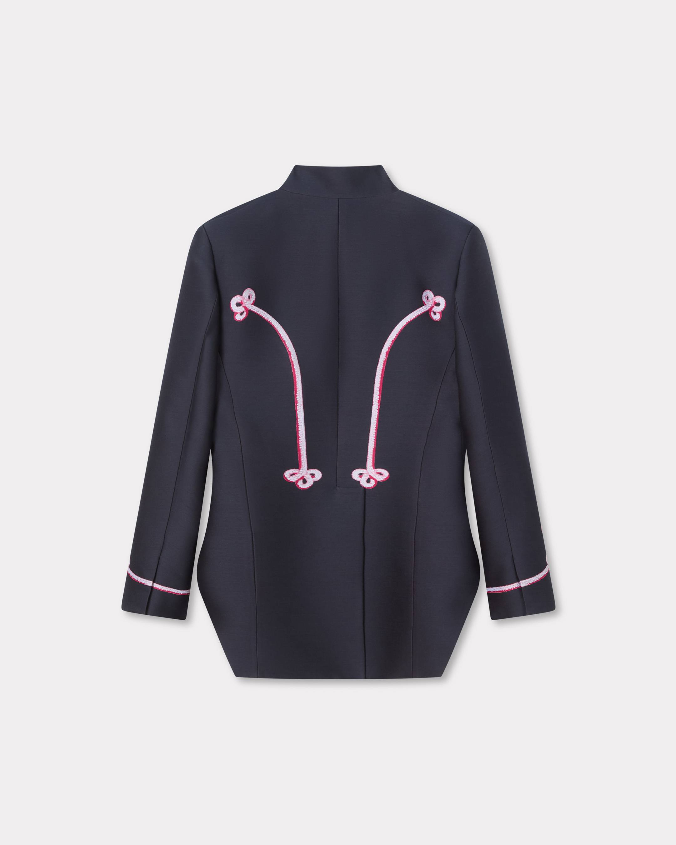 'KENZO Trompe L'&oelig;il' jacquard tailcoat in wool cotton