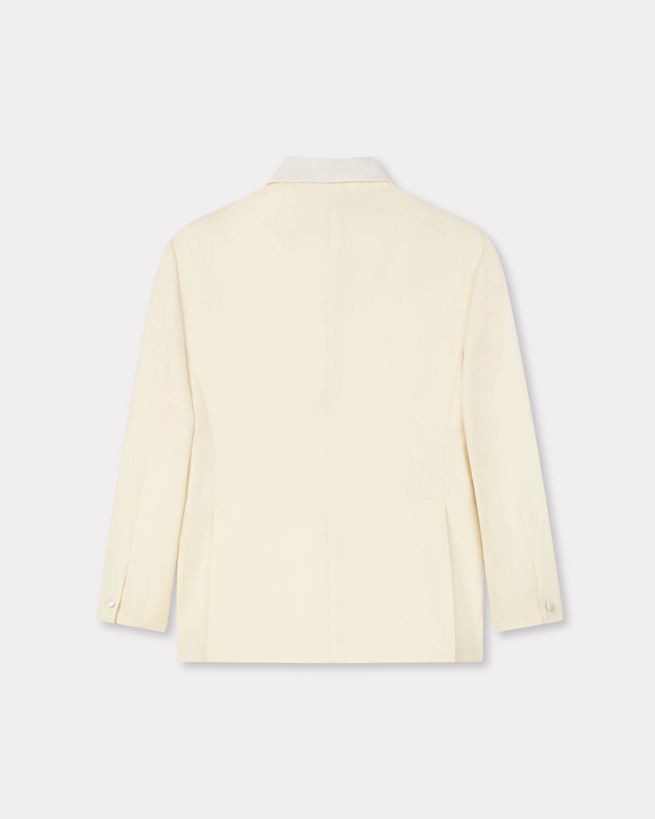 Shawl lapel double breasted jacket in virgin wool