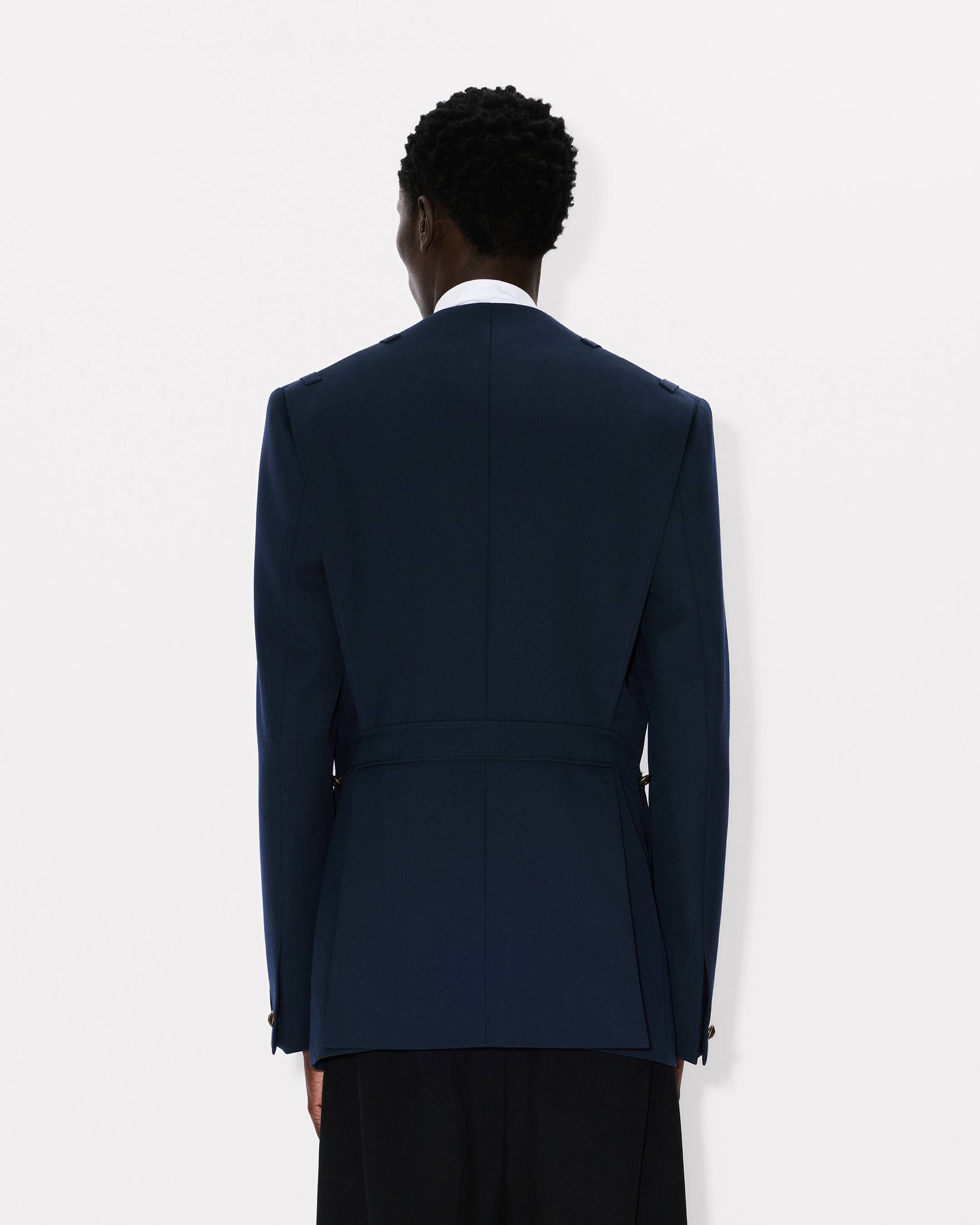 Collarless military jacket