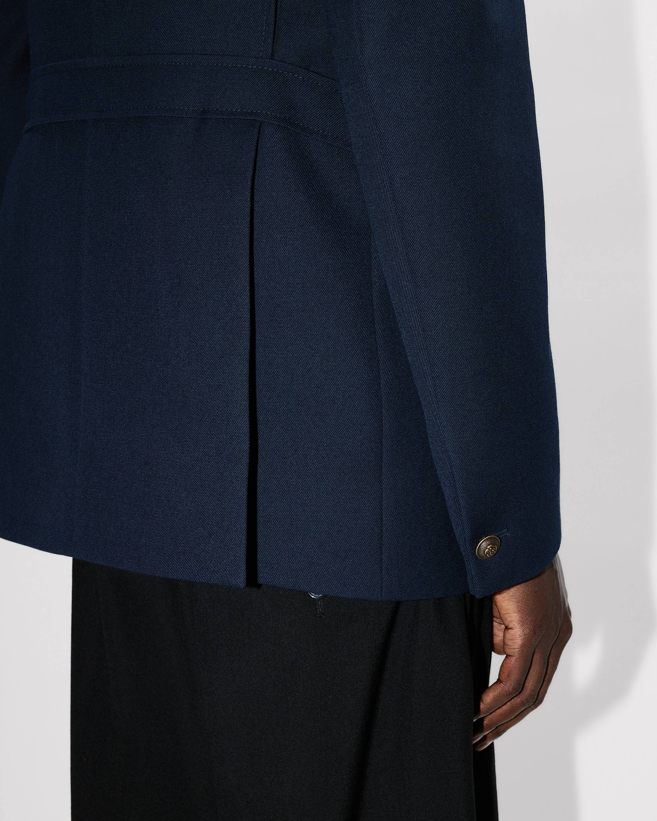 Collarless military jacket