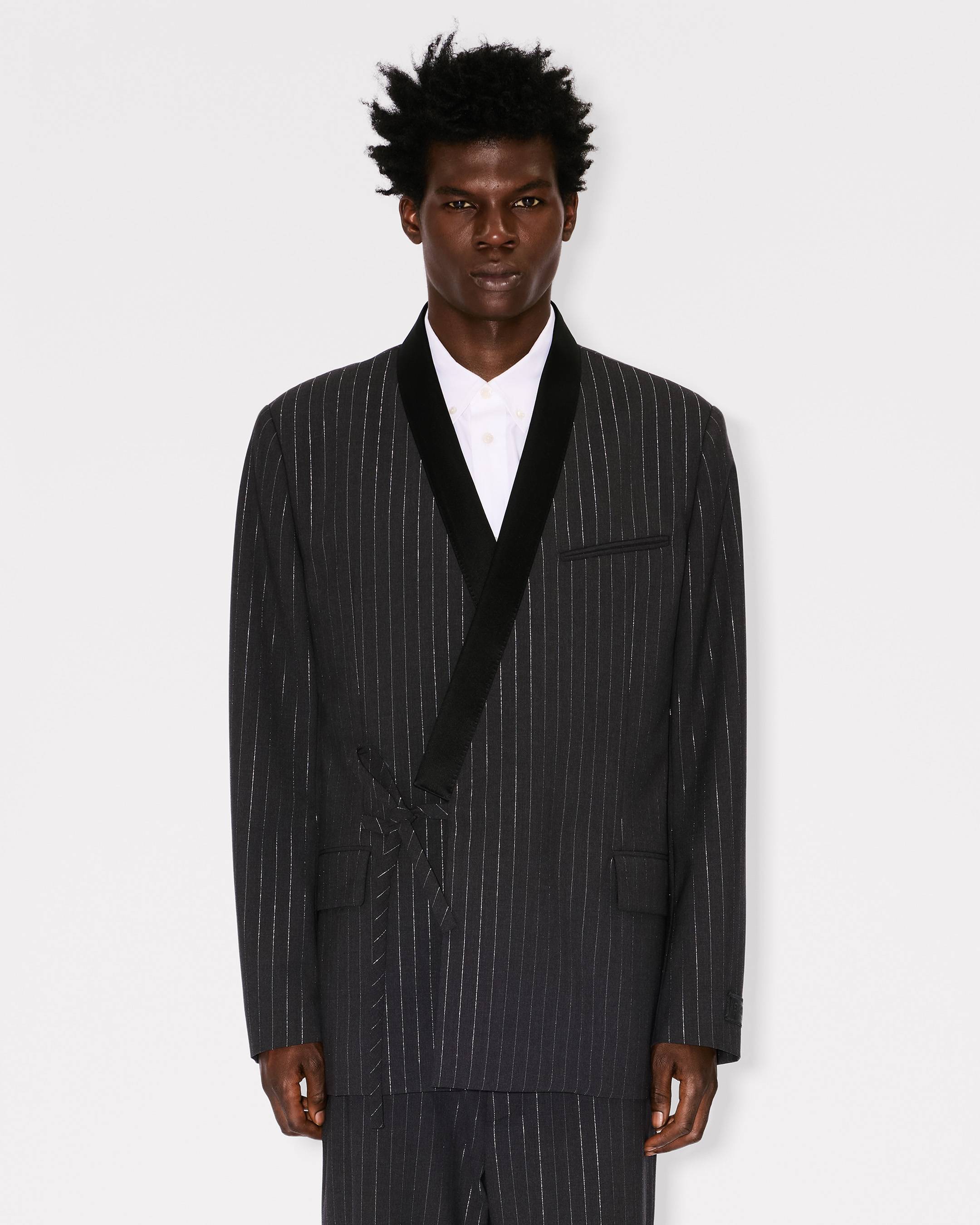 'KENZO Stripes' double breasted kimono jacket