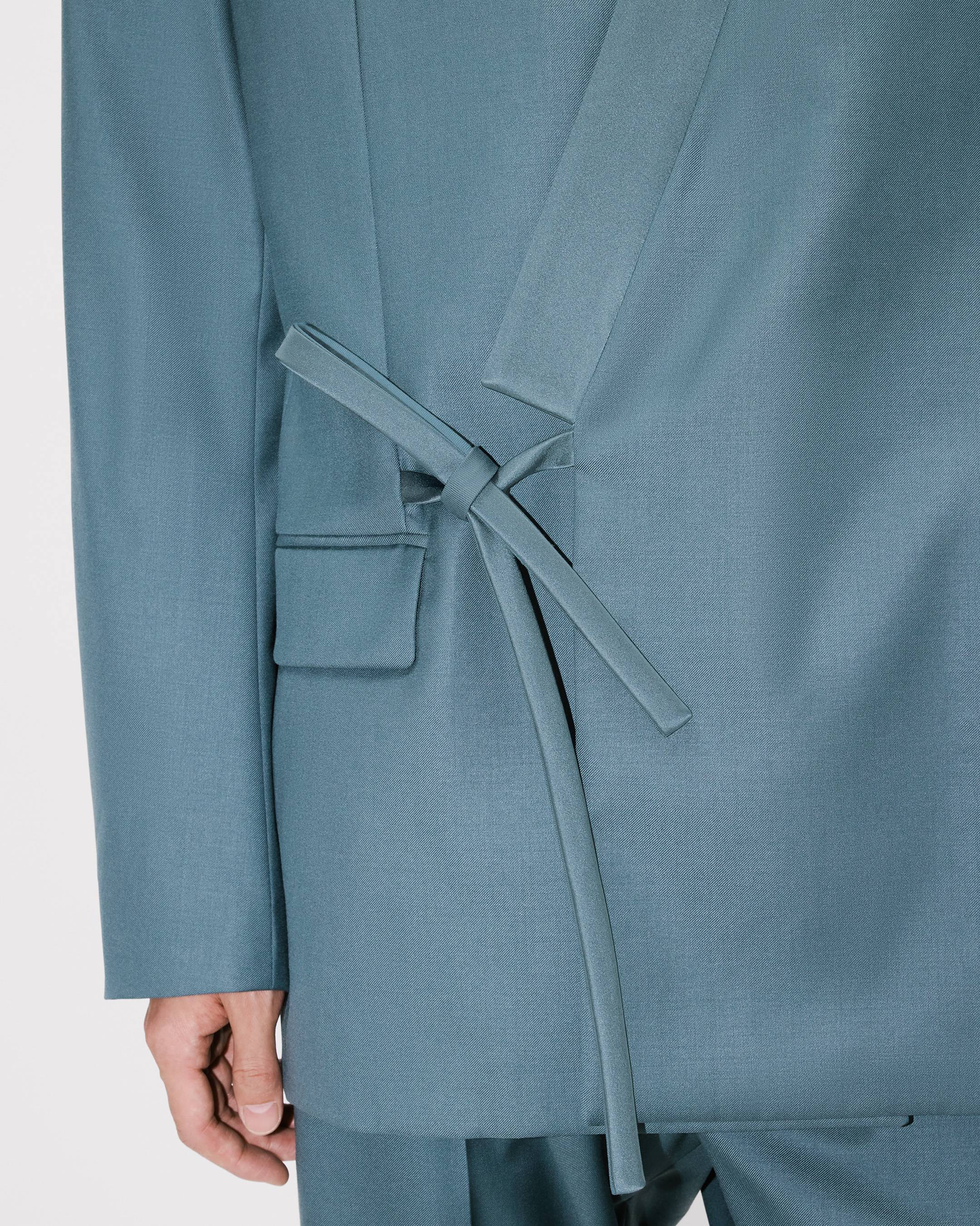 Double breasted tailored kimono jacket in virgin wool | Men's | KENZO