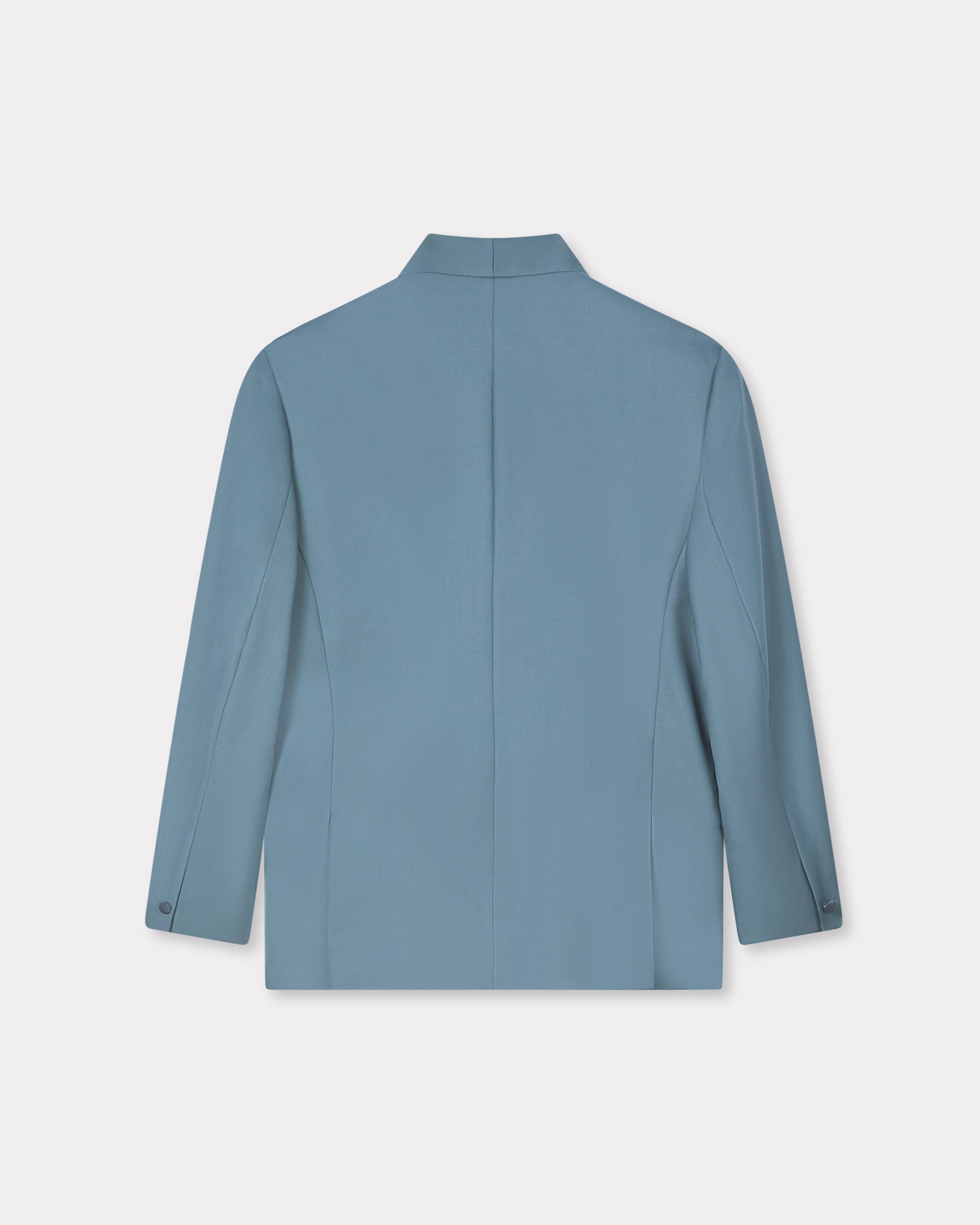 Double breasted kimono jacket in virgin wool