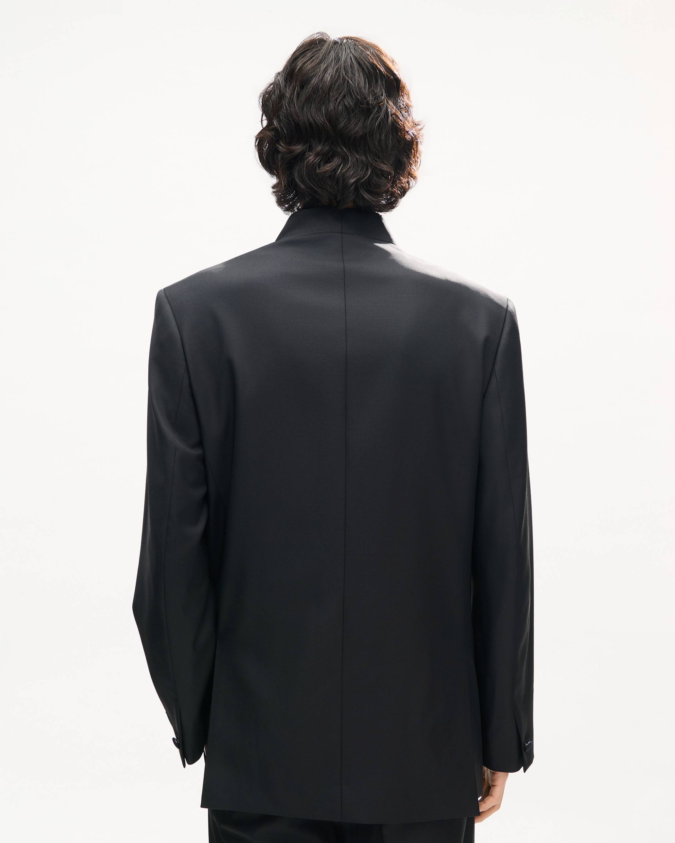 ダブル ブレステッド KIMONO ジャケット イン バージン ウール