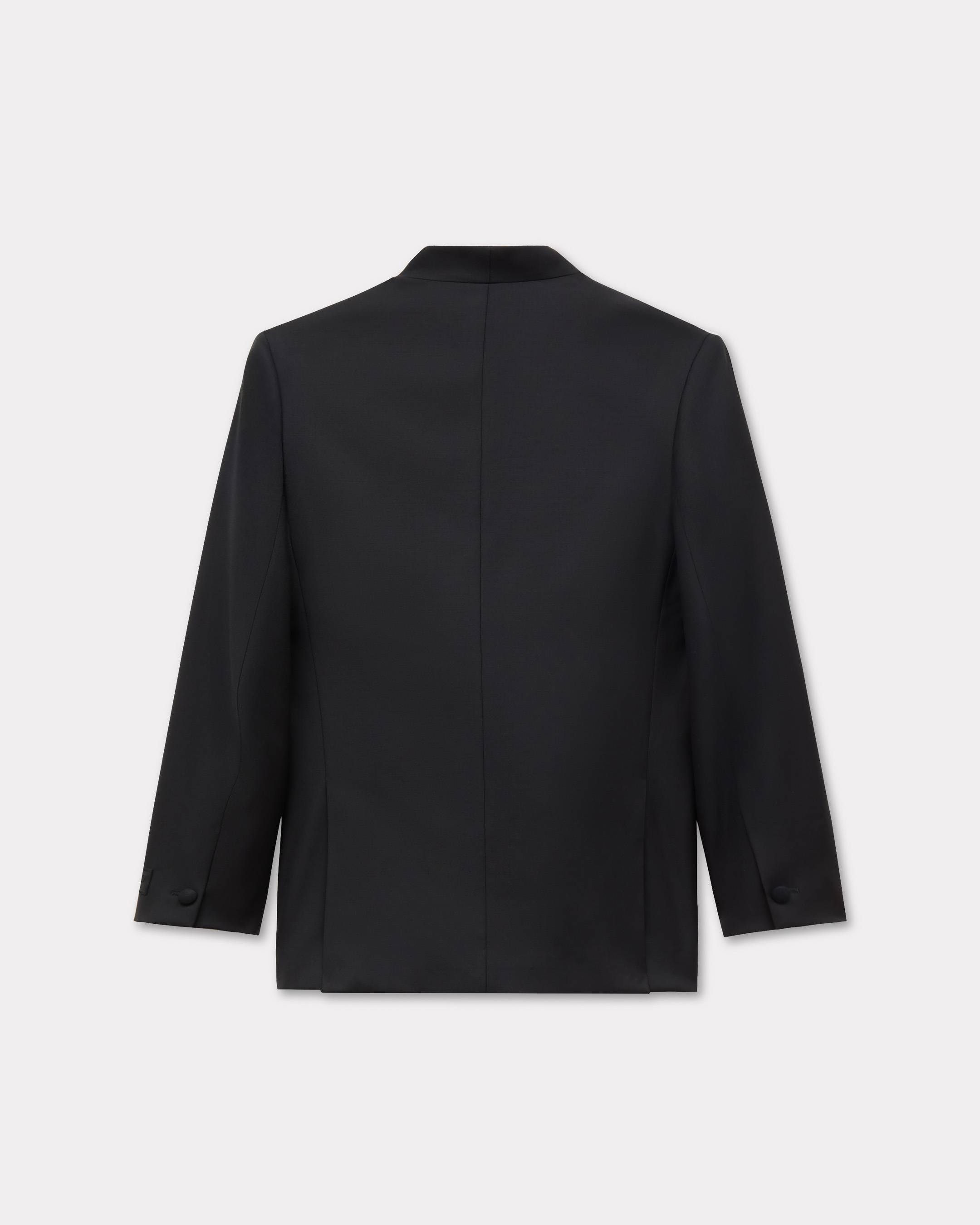Double breasted tailored kimono jacket in virgin wool