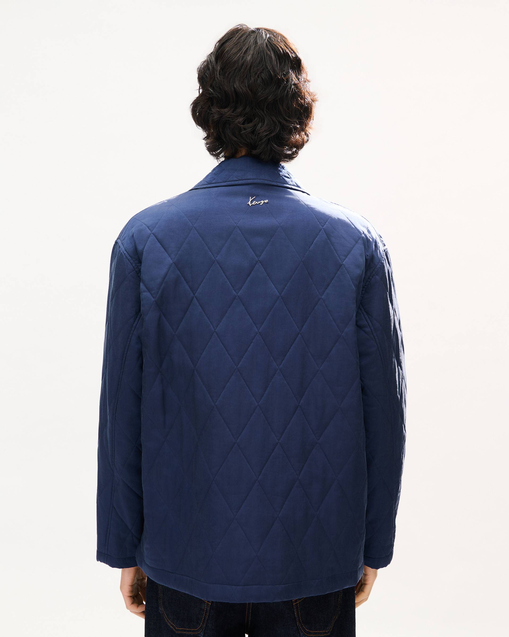'KENZO Badges' quilted workwear jacket in cupro