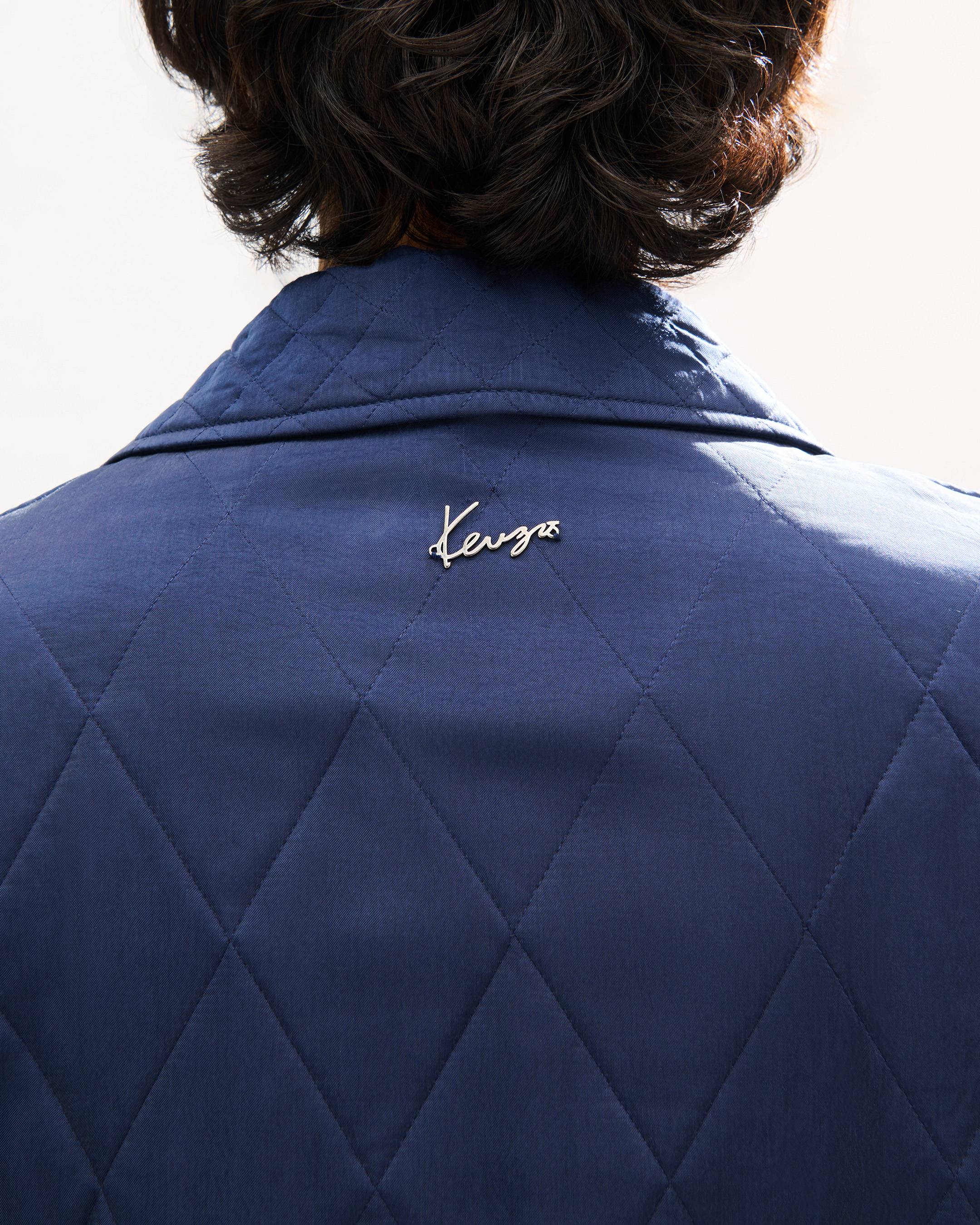 'KENZO Badges' quilted workwear jacket in cupro