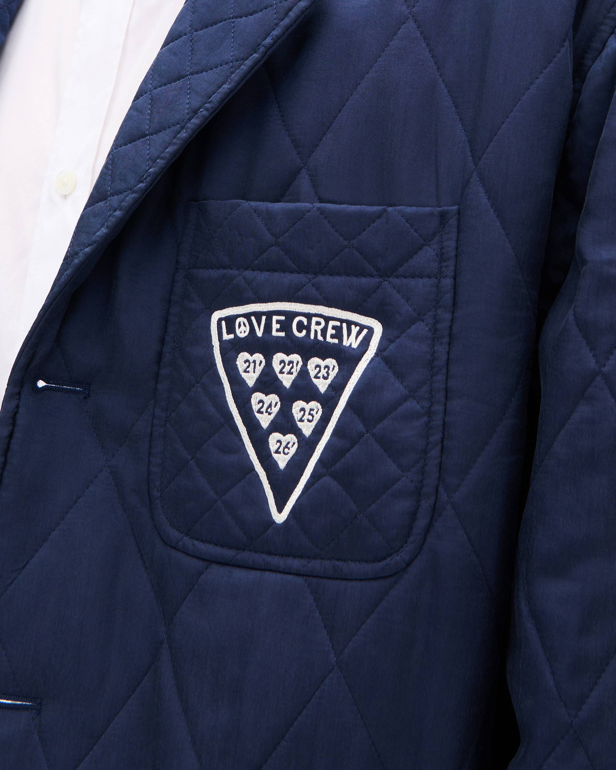 'KENZO Badges' quilted workwear jacket in cupro