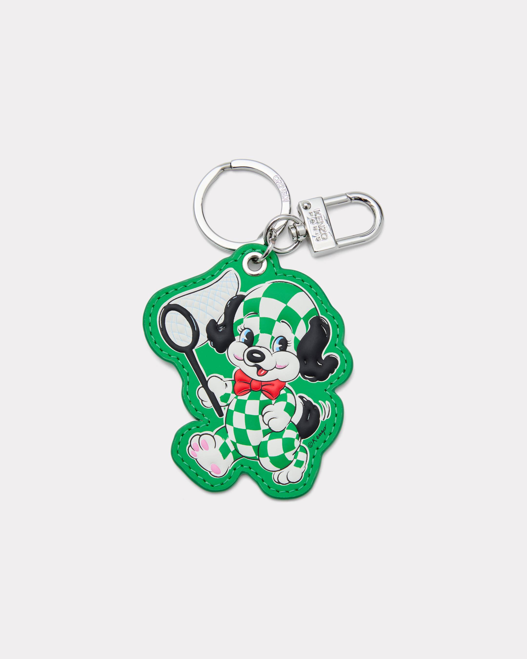 'KENZO Cartoon' charm in leather and metal