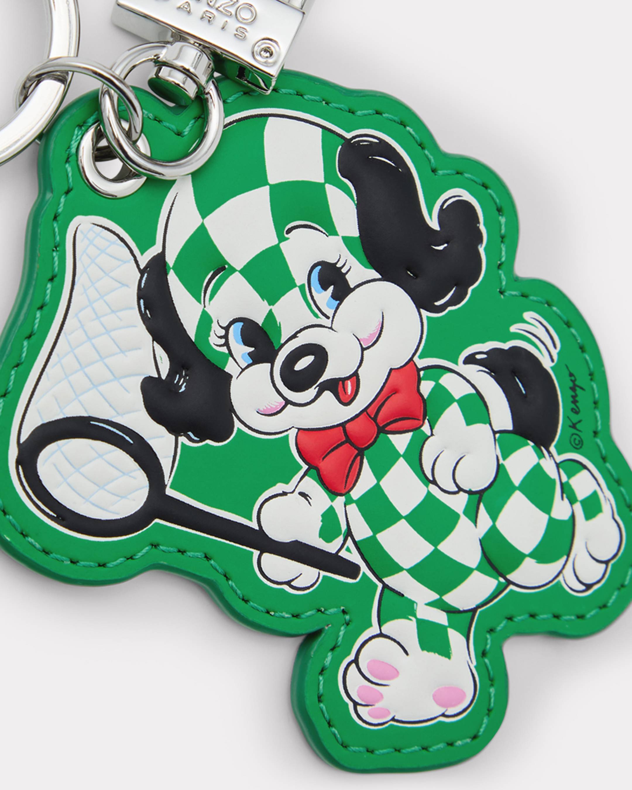 'KENZO Cartoon' charm in leather and metal