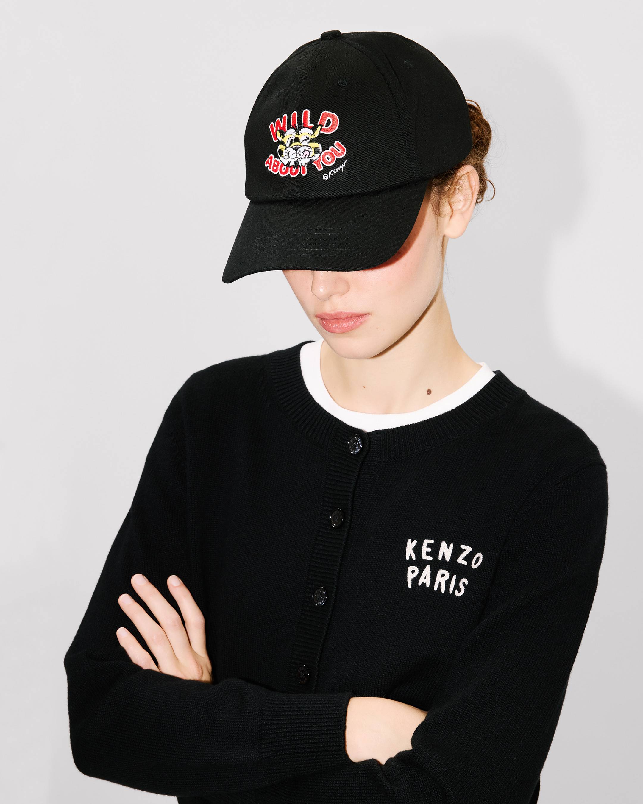 'KENZO Wild Tiger' embroidered cap in cotton
