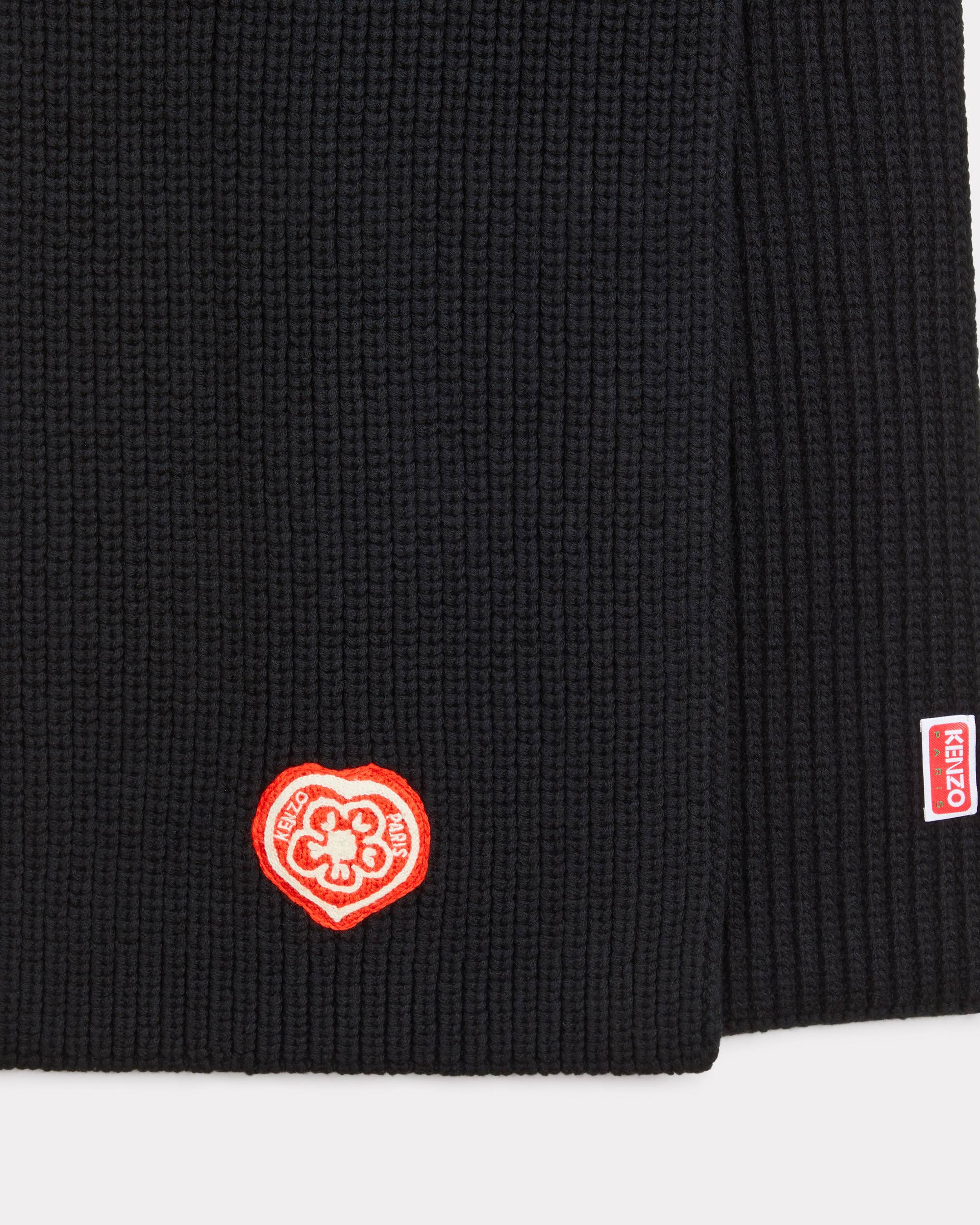 Bufanda bordada de lana y algodón 'KENZO Boke Heart'