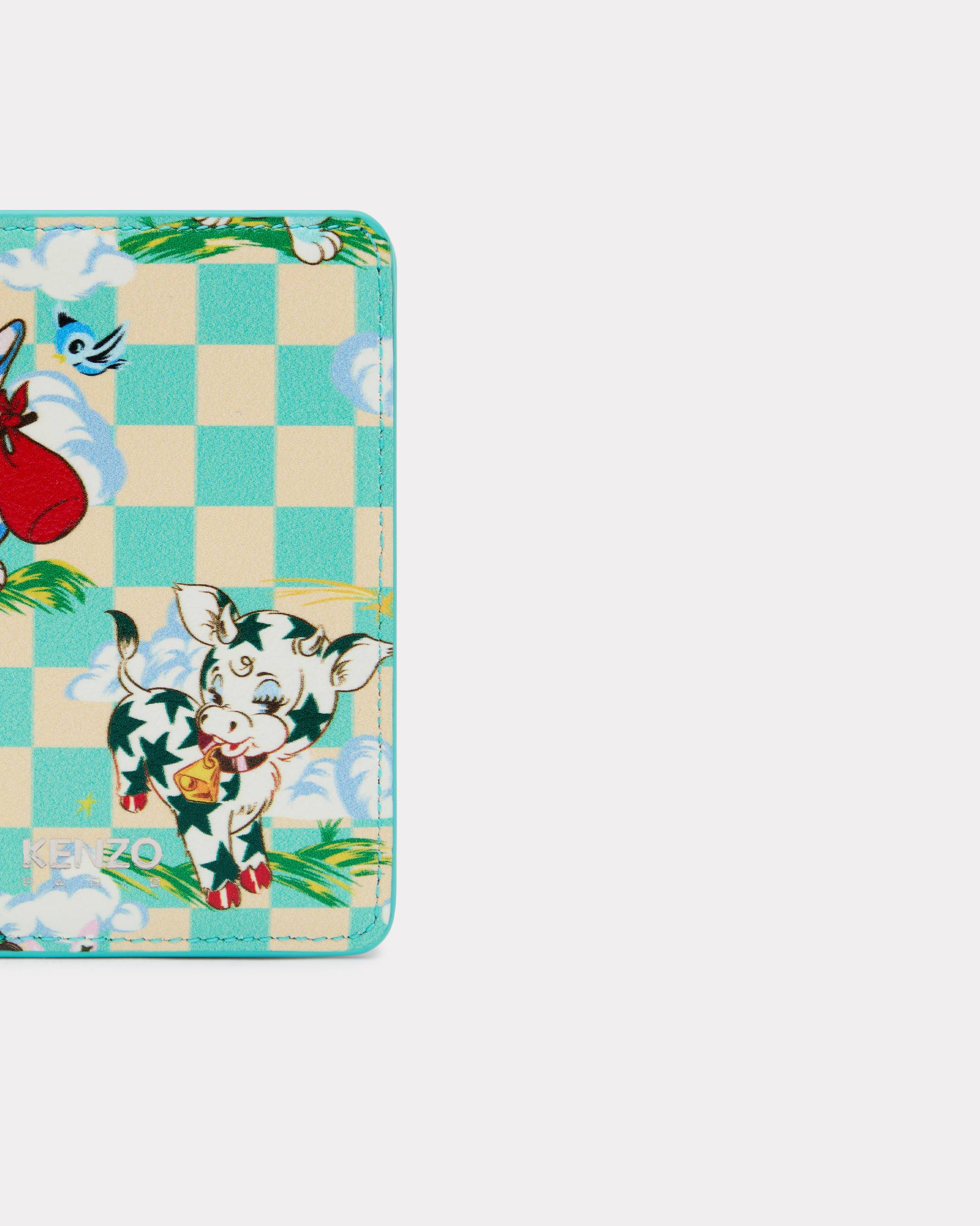 Petit portefeuille 'KENZO Cartoon' en cuir