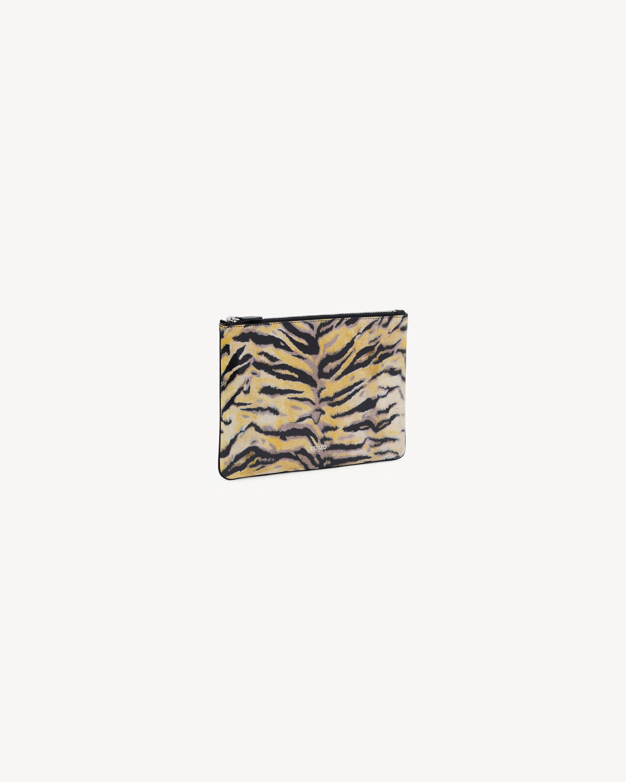 KENZO Tiger' pouch in leather | KENZO