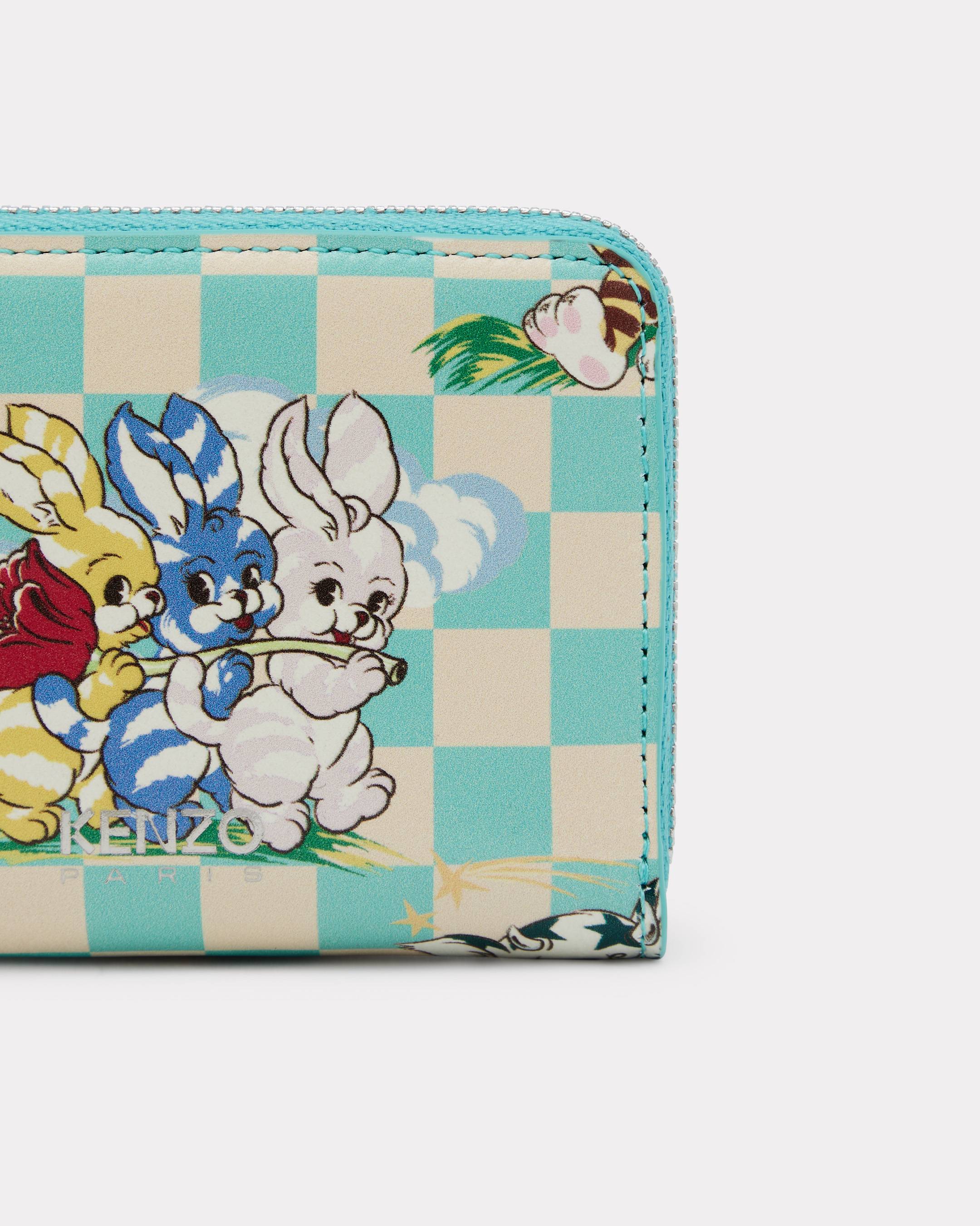 Portafoglio con cerniera in pelle 'KENZO Cartoon'