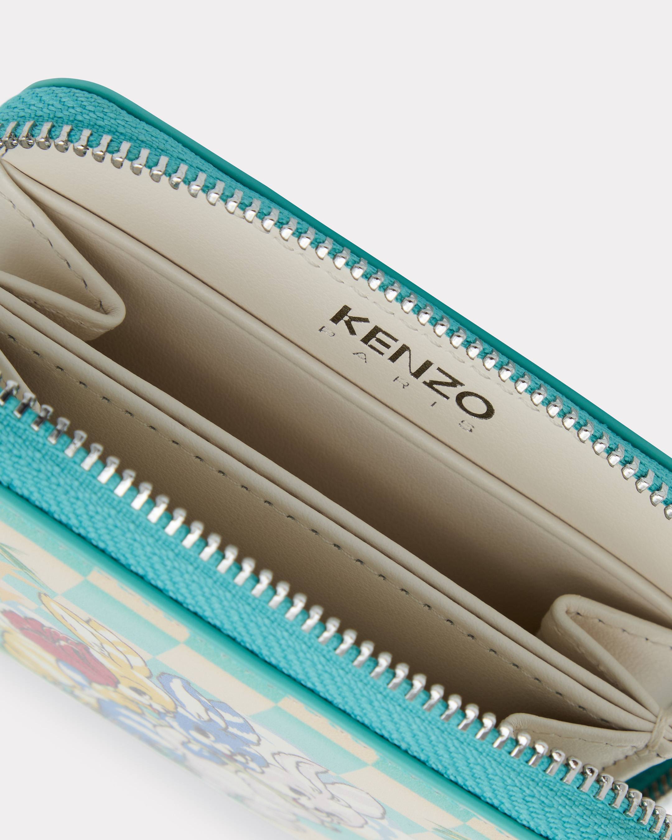 Portafoglio con cerniera in pelle 'KENZO Cartoon'