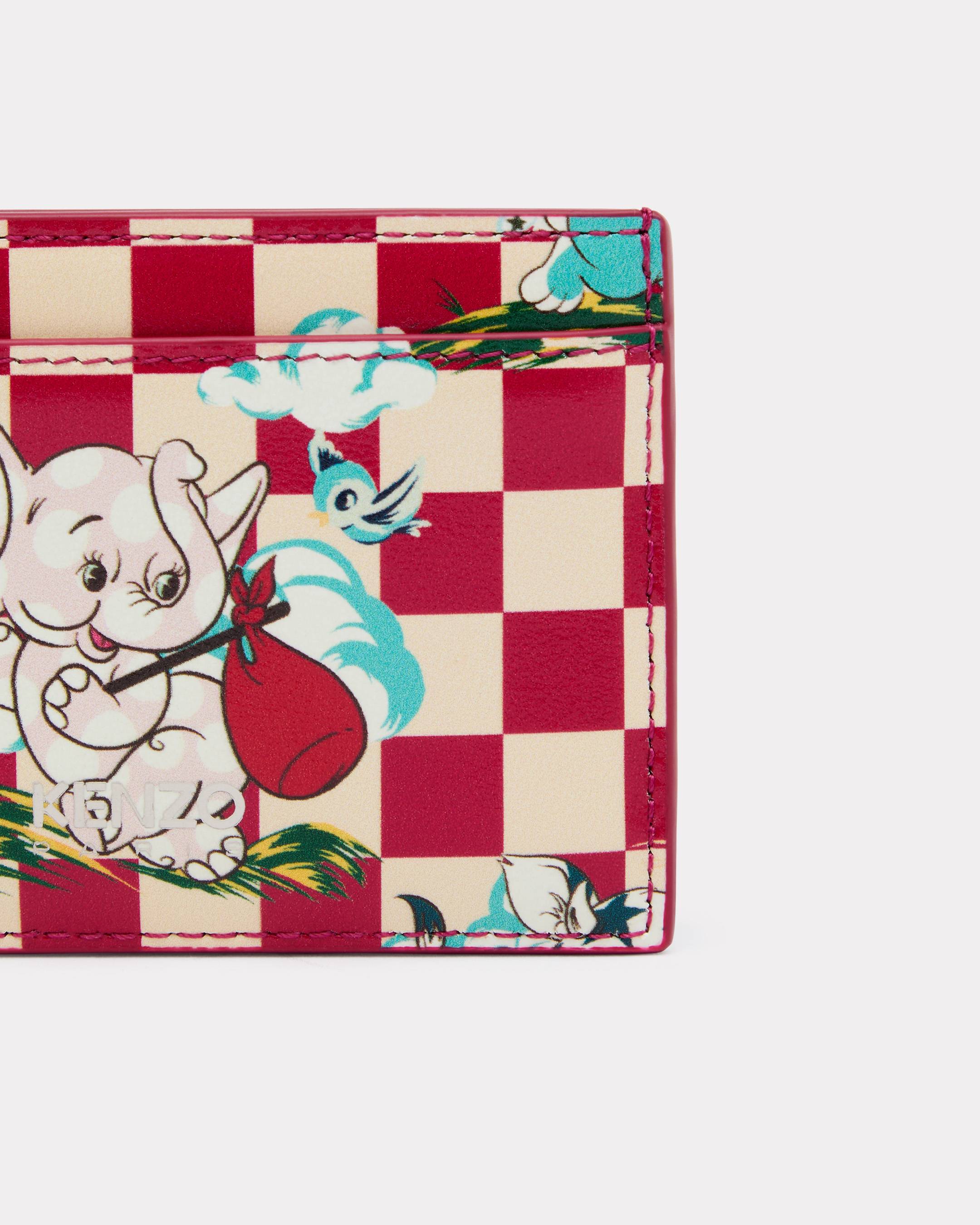 Portacarte in pelle 'KENZO Cartoon'