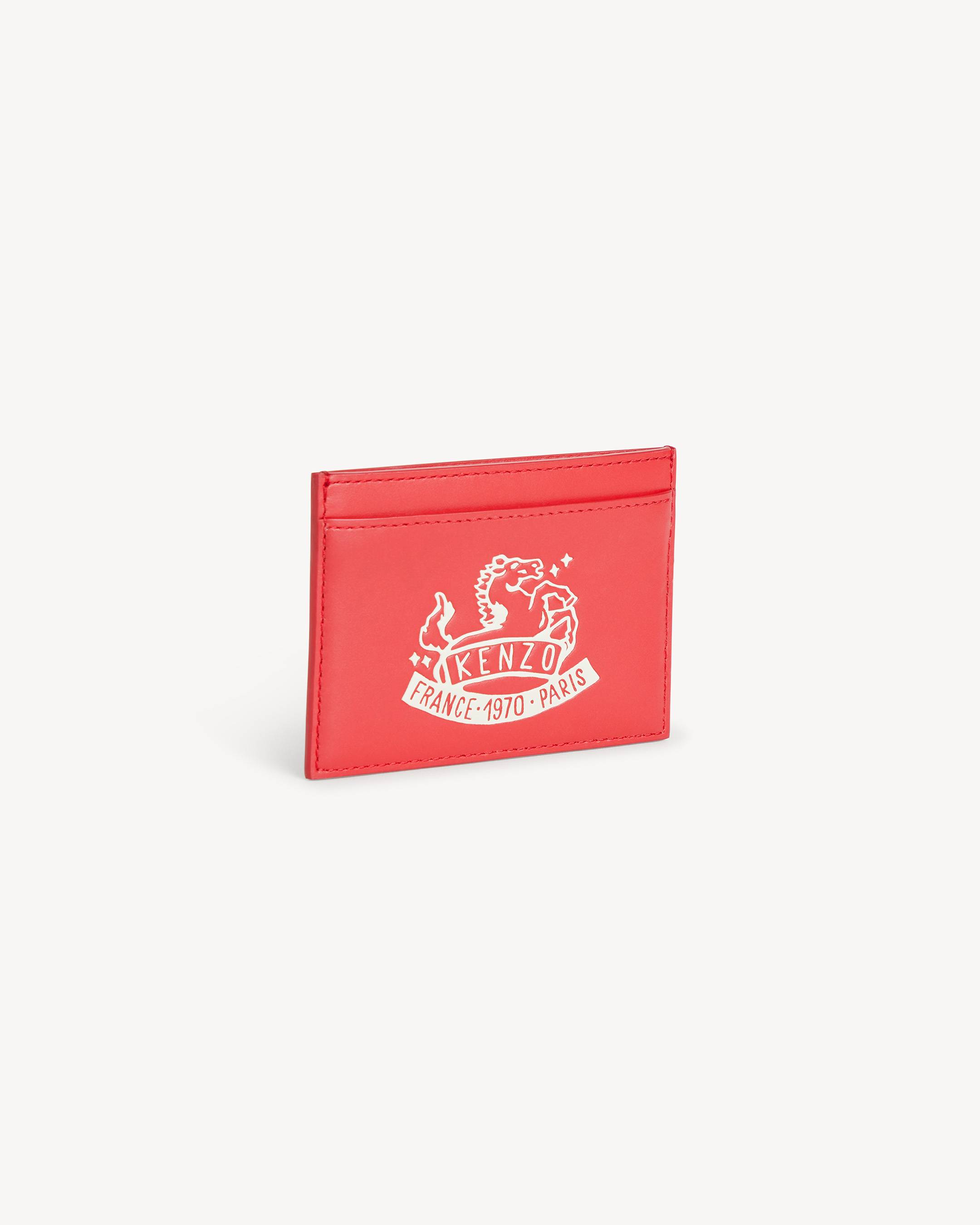 Lunar New Year' card holder in leather | KENZO