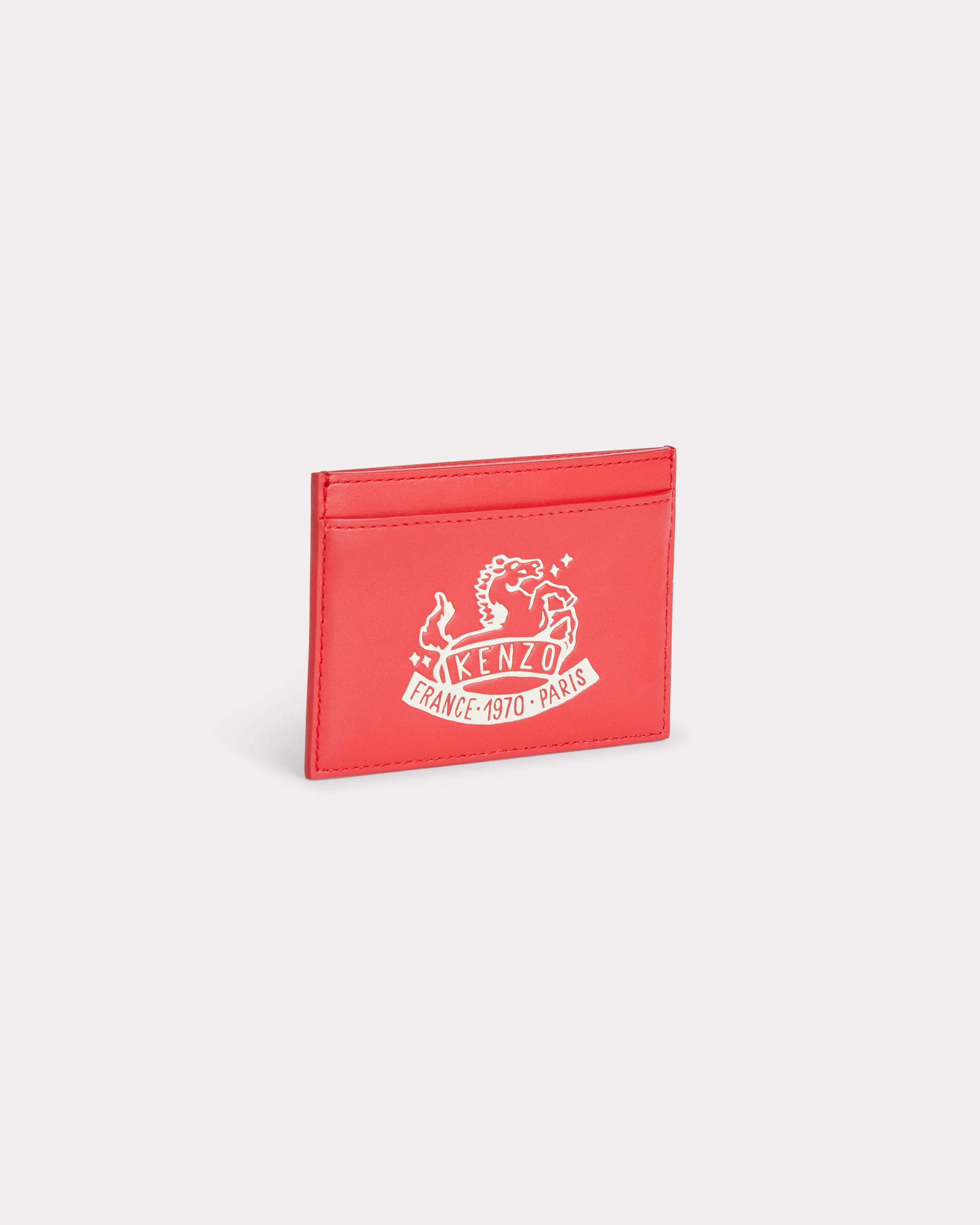 'Lunar New Year' card holder in leather